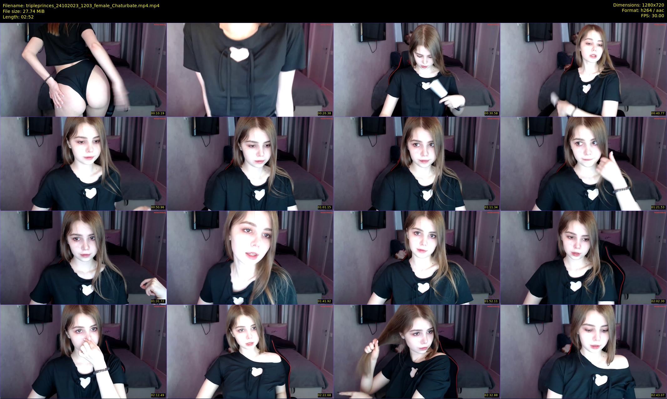 tripleprinces — 3 minute Chaturbate female cam show recording, 720p, Oct 24, 2023