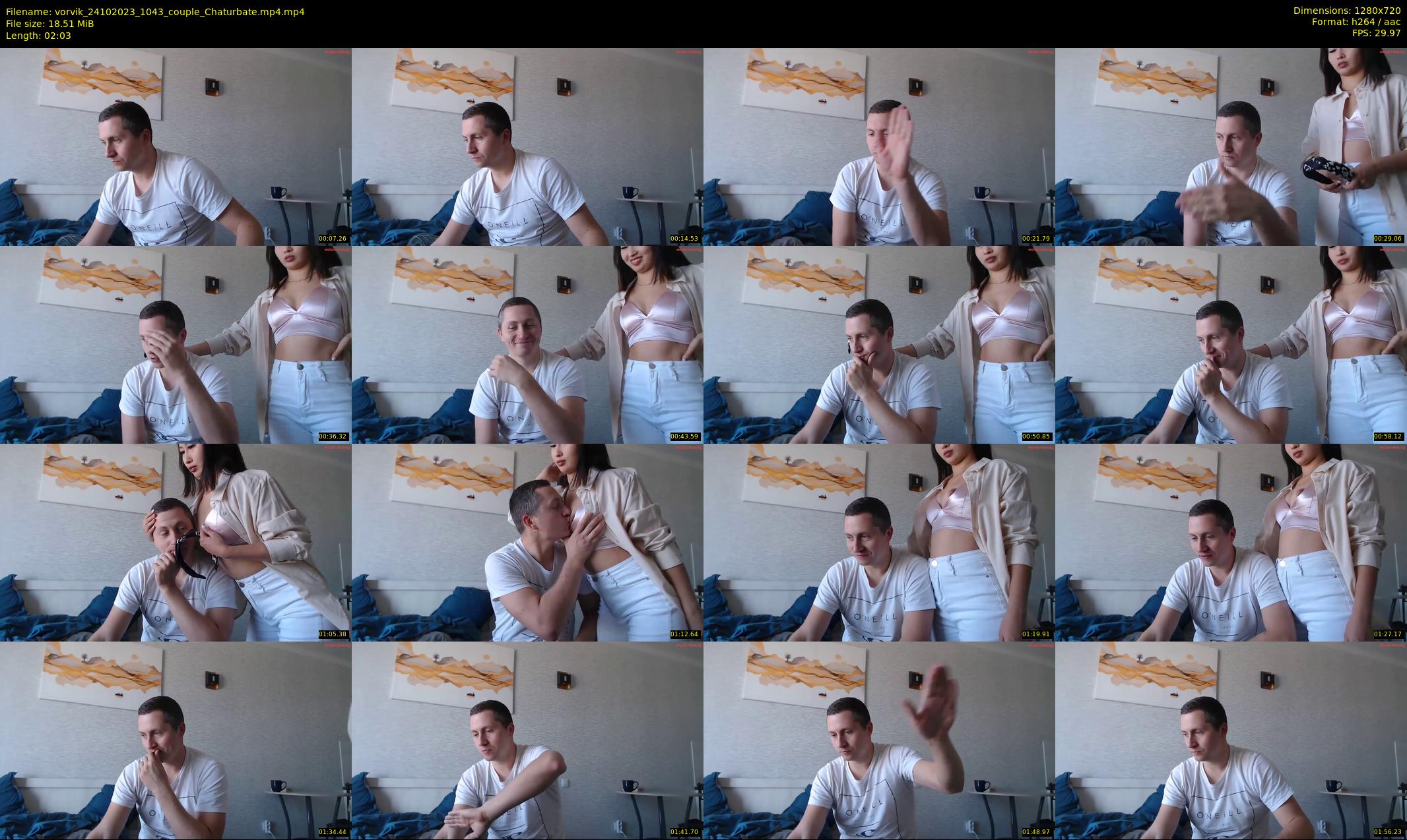 vorvik — 3 minute Chaturbate couple cam show recording, 720p, Oct 24, 2023