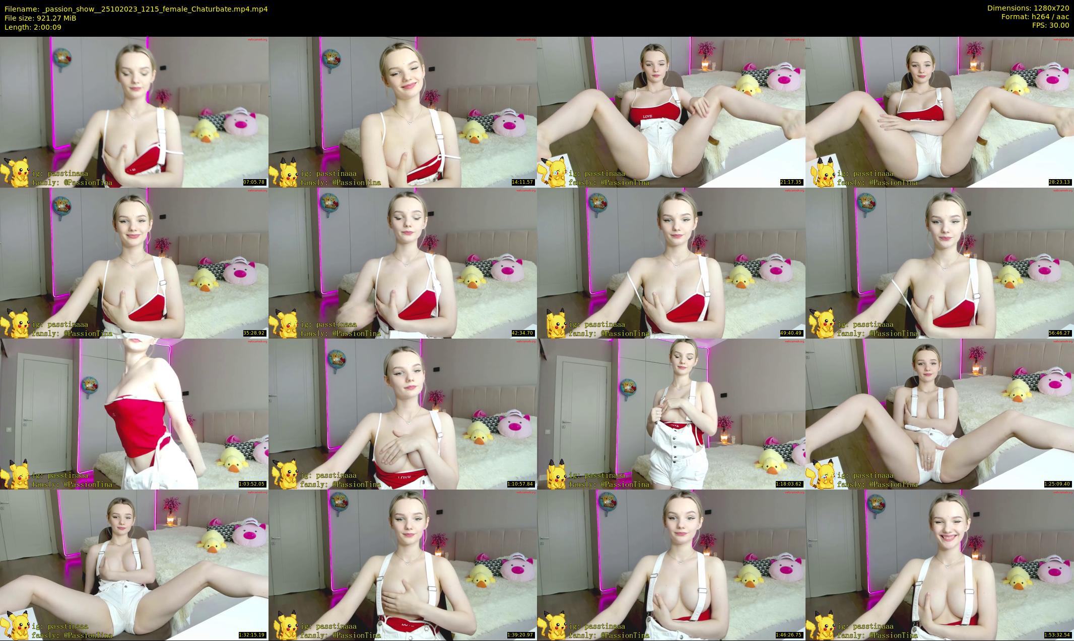 _passion_show_ — 121 minute Chaturbate couple cam show recording, 720p, Oct 25, 2023