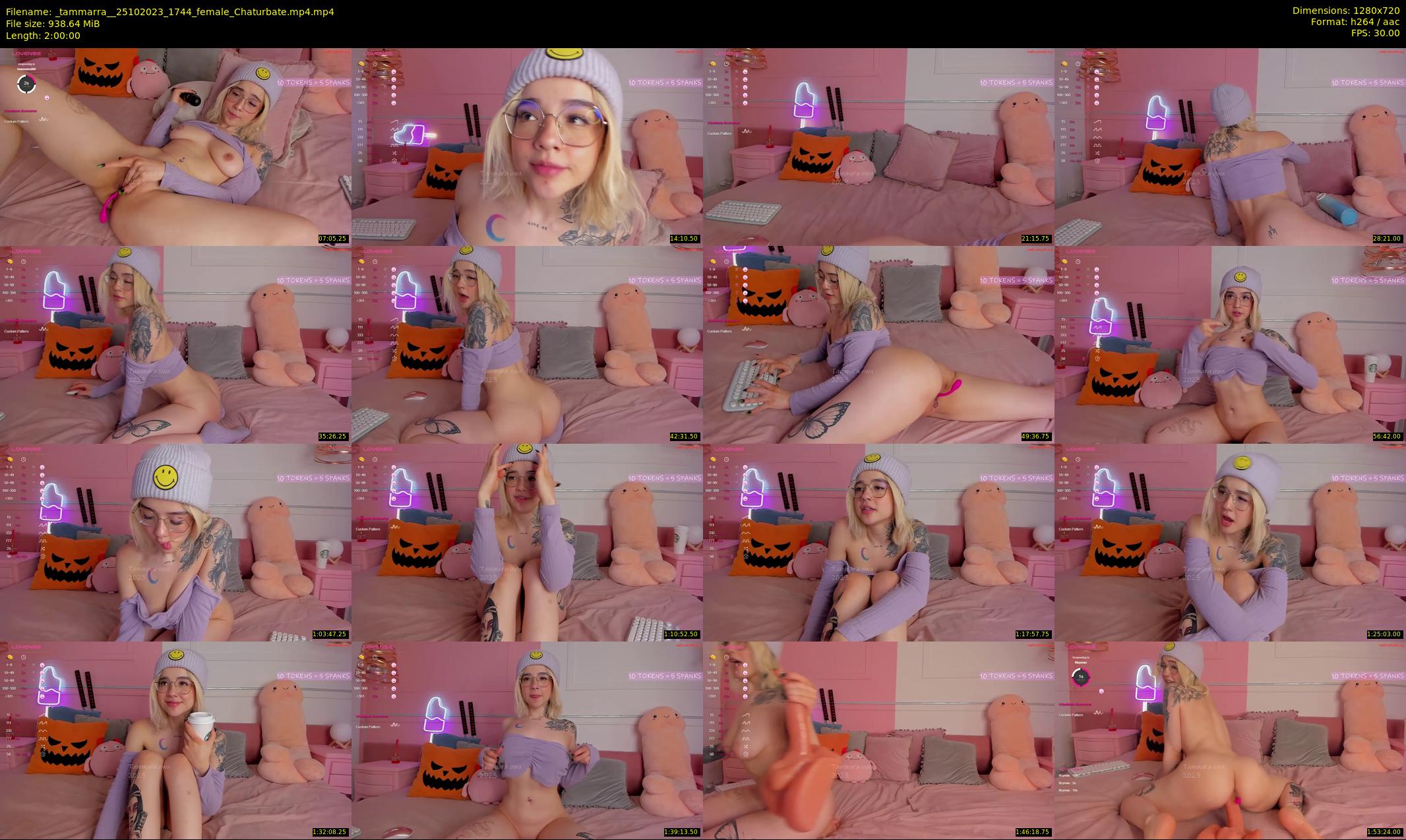 _tammarra_ — 120 minute Chaturbate female cam show recording, 720p, Oct 25, 2023