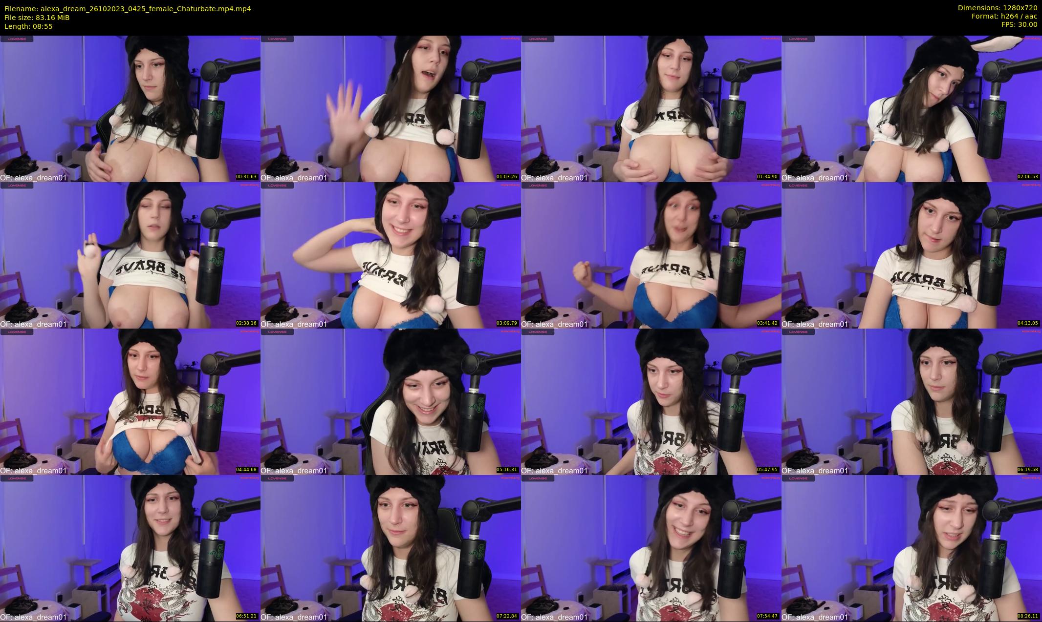 alexa_dream — 9 minute Chaturbate female cam show recording, 720p, Oct 26, 2023