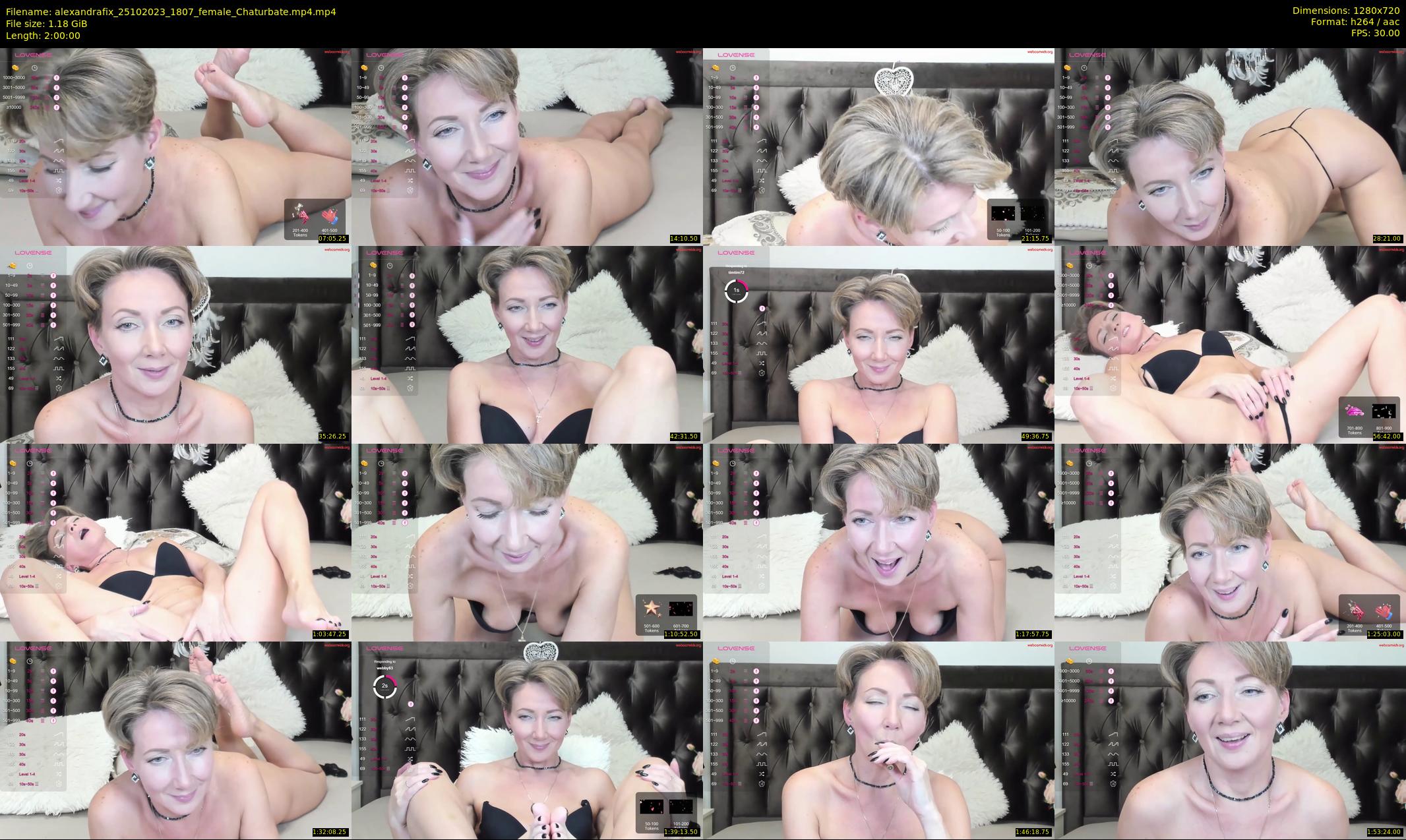 alexandrafix — 120 minute Chaturbate female cam show recording, 720p, Oct 25, 2023
