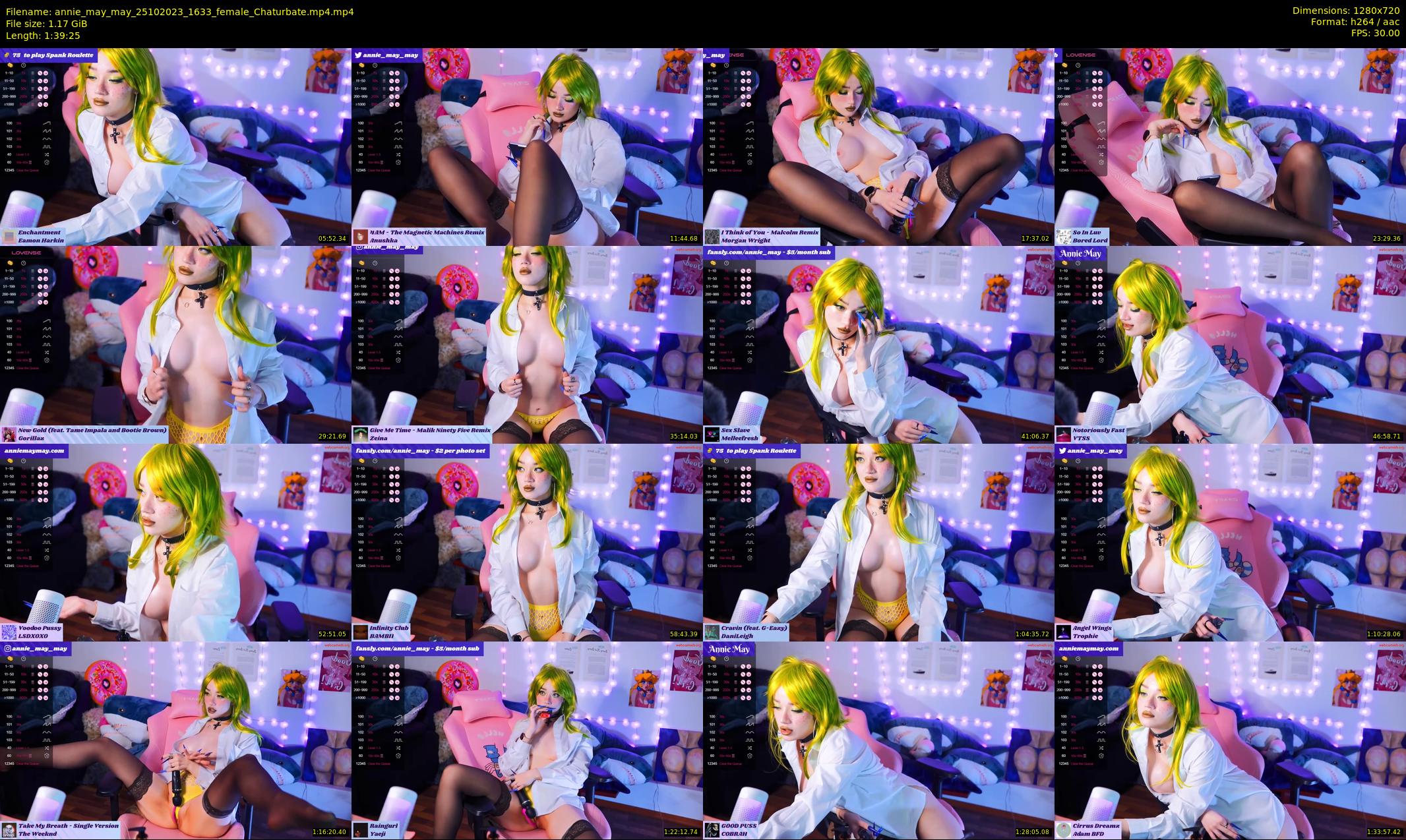 annie_may_may — 100 minute Chaturbate female cam show recording, 720p, Oct 25, 2023