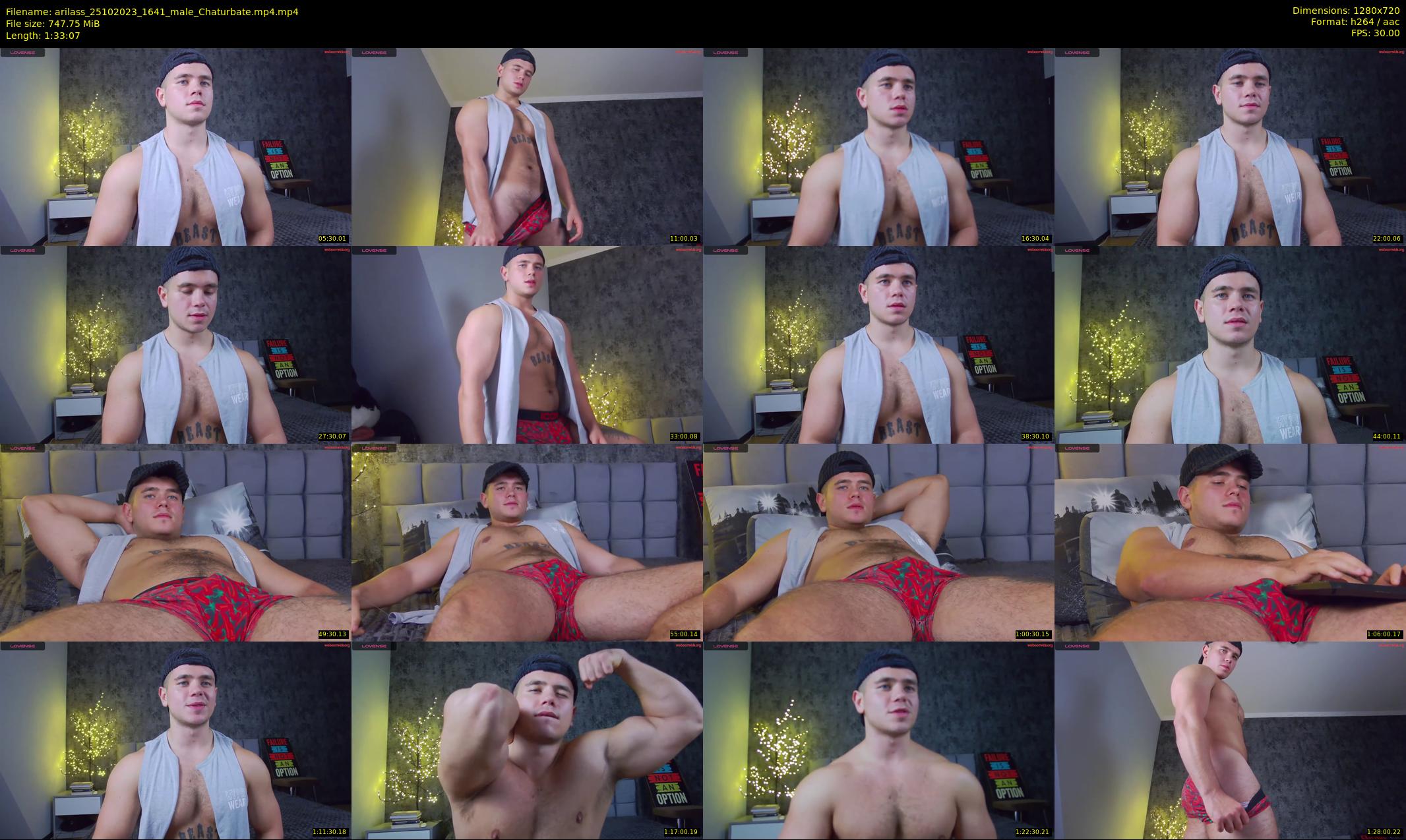 arilass — 94 minute Chaturbate male cam show recording, 720p, Oct 25, 2023