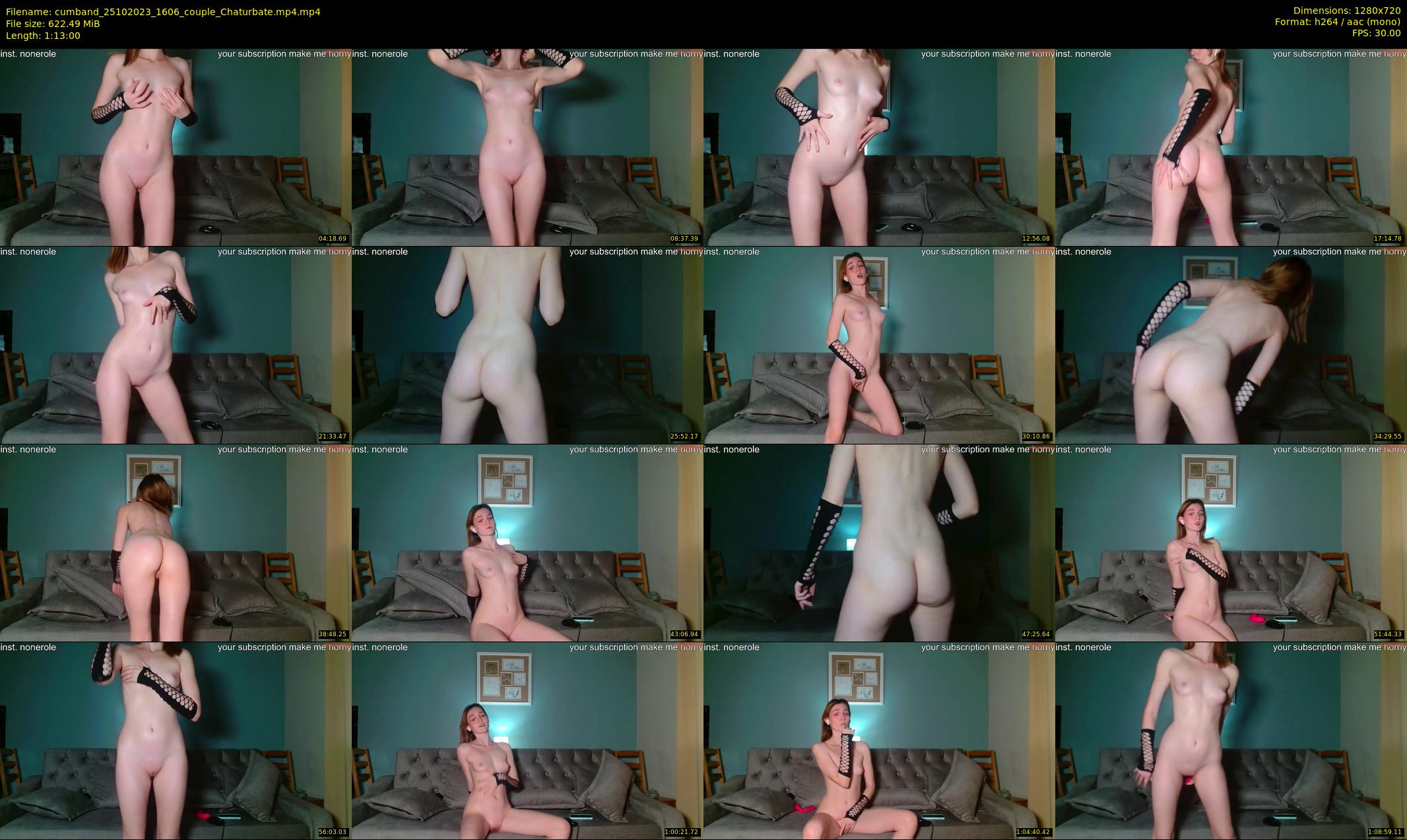 cumband — 73 minute Chaturbate couple cam show recording, 720p, Oct 25, 2023