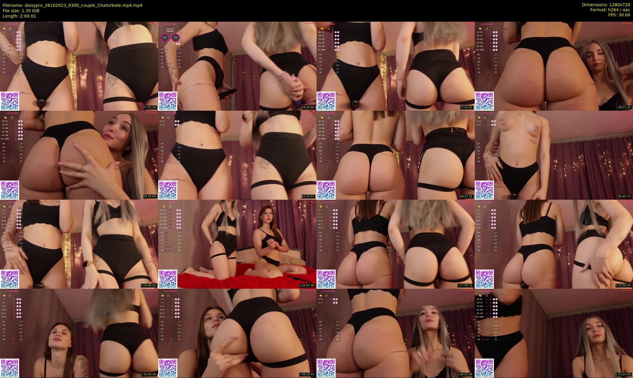 daisypro — 121 minute Chaturbate couple cam show recording, 720p, Oct 26, 2023