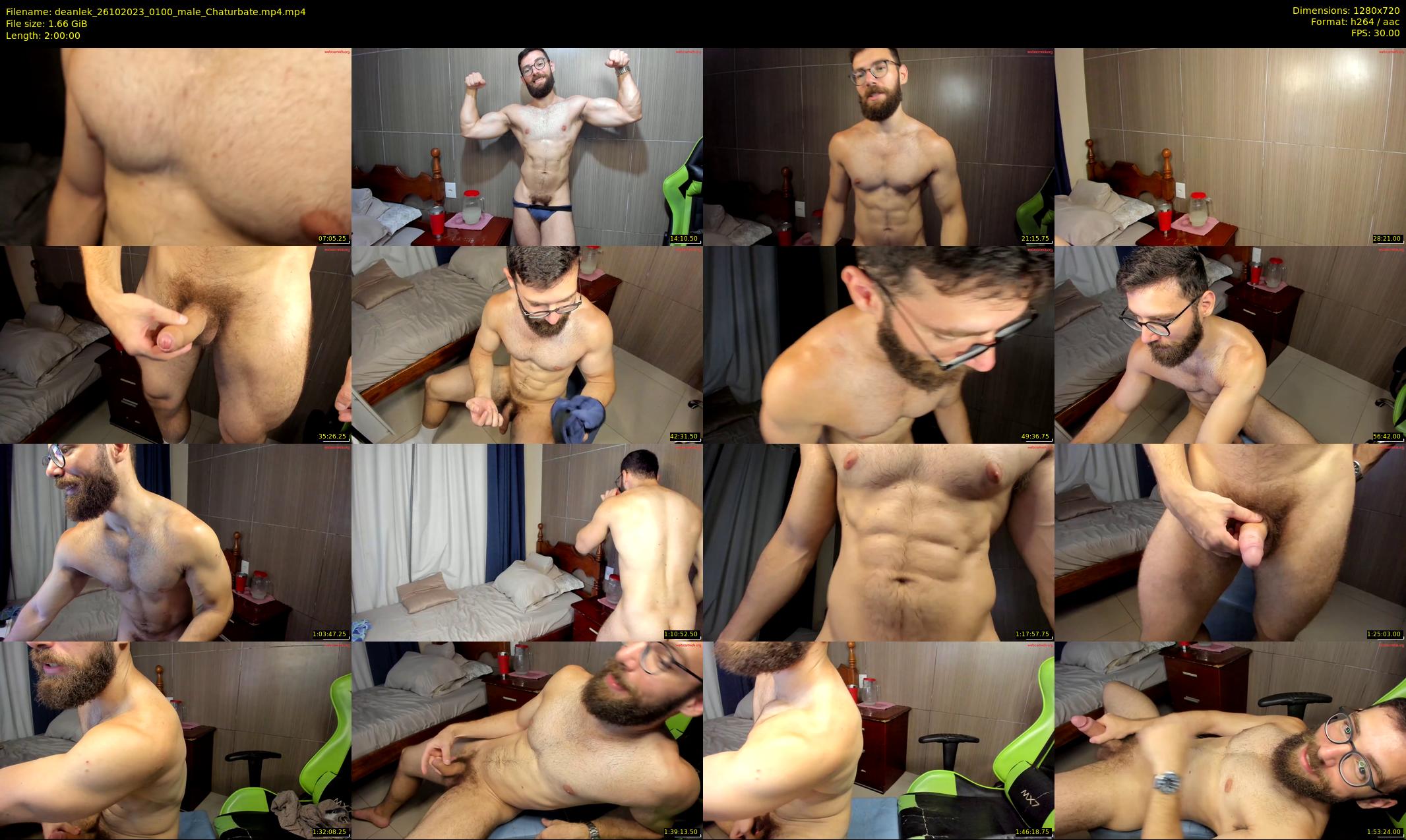 deanlek — 120 minute Chaturbate male cam show recording, 720p, Oct 26, 2023