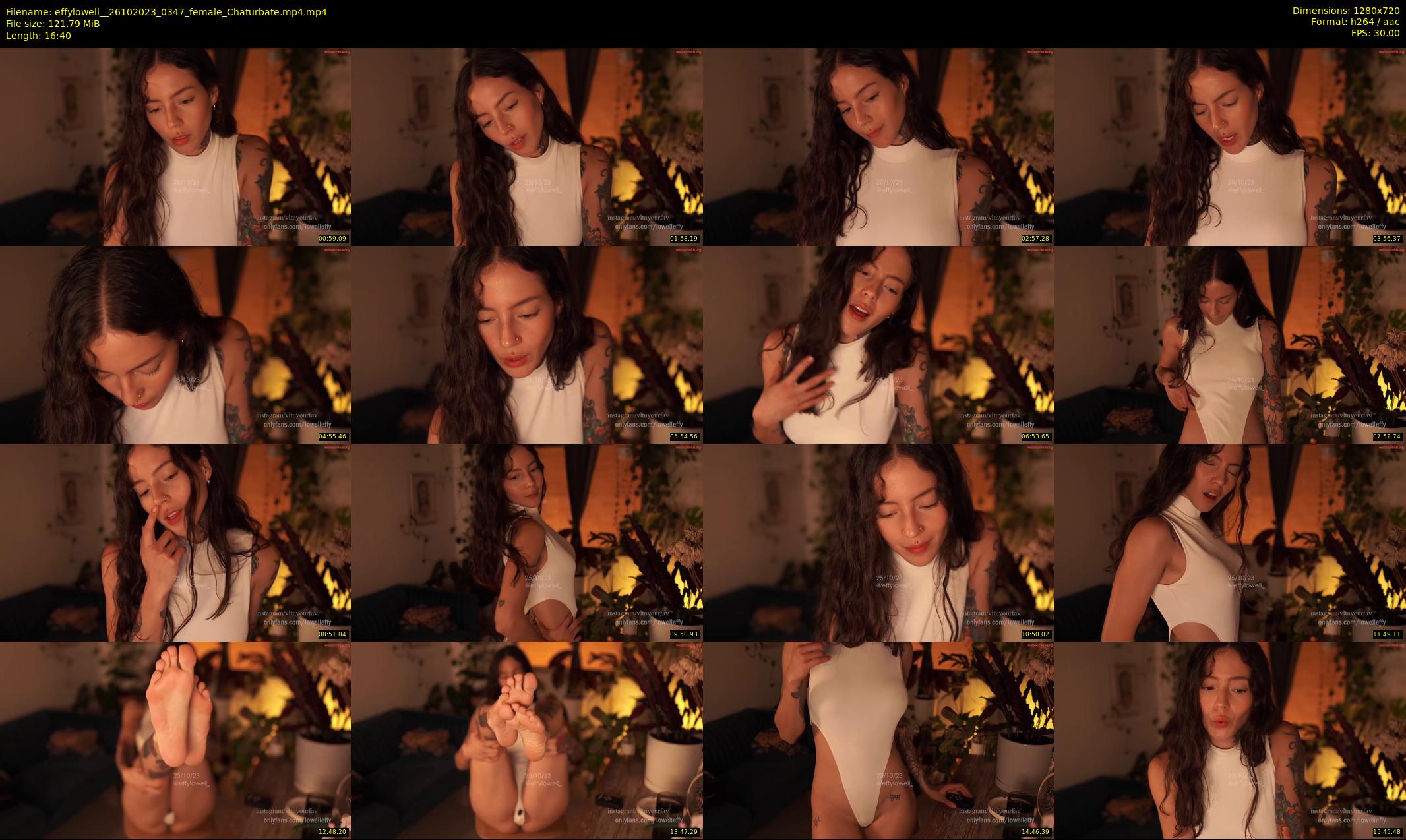 effylowell_ — 17 minute Chaturbate female cam show recording, 720p, Oct 26, 2023