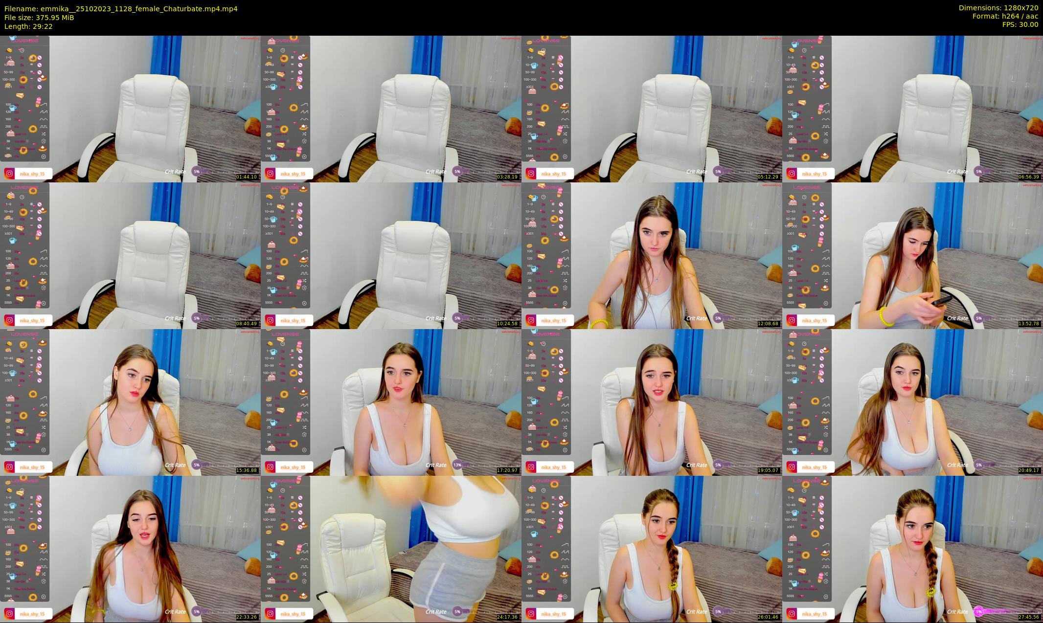 emmika_ — 30 minute Chaturbate female cam show recording, 720p, Oct 25, 2023