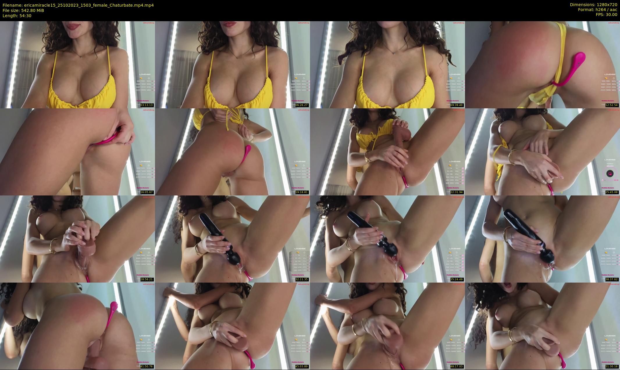 ericamiracle15 — 55 minute Chaturbate female cam show recording, 720p, Oct 25, 2023