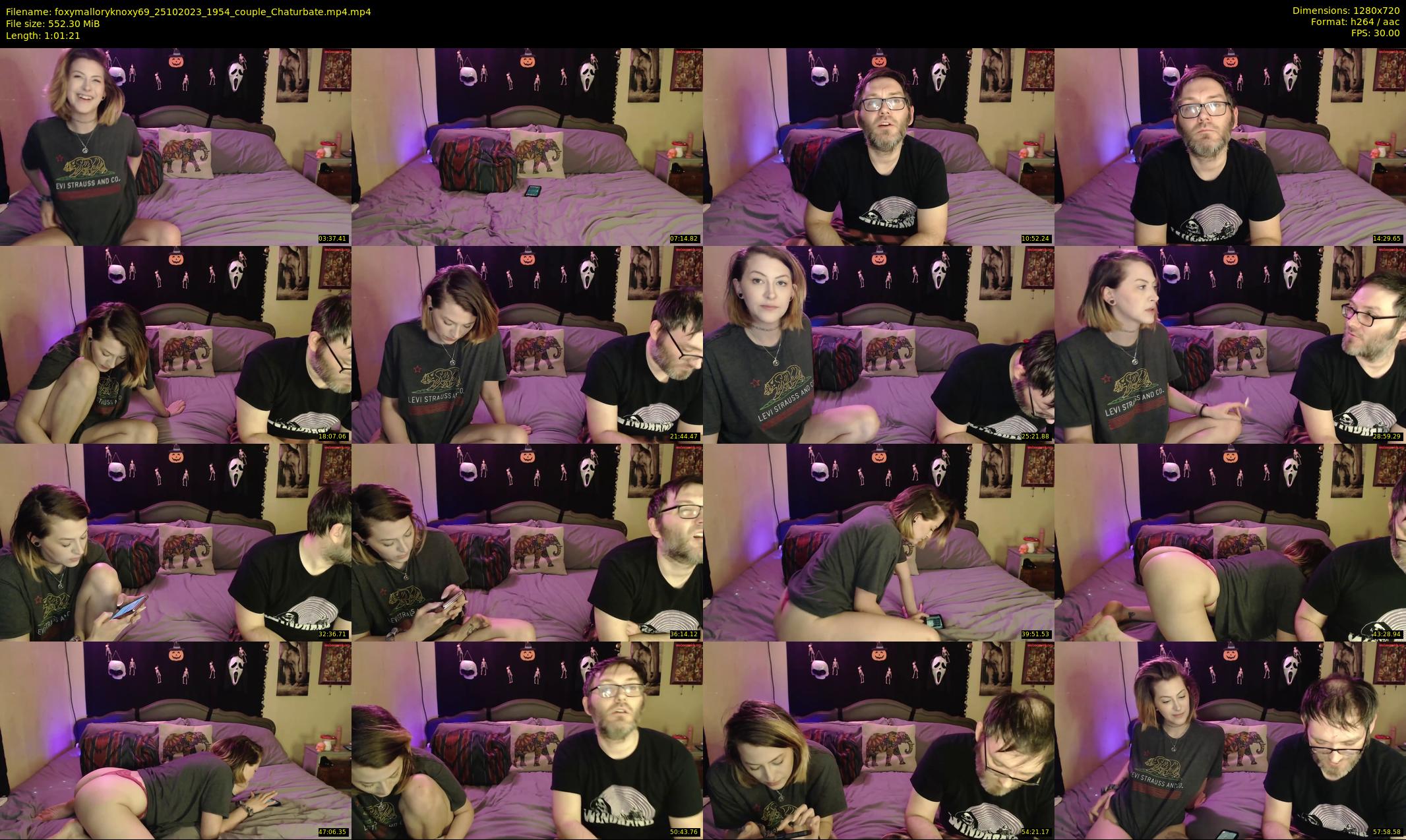 foxymalloryknoxy69 — 62 minute Chaturbate couple cam show recording, 720p, Oct 25, 2023