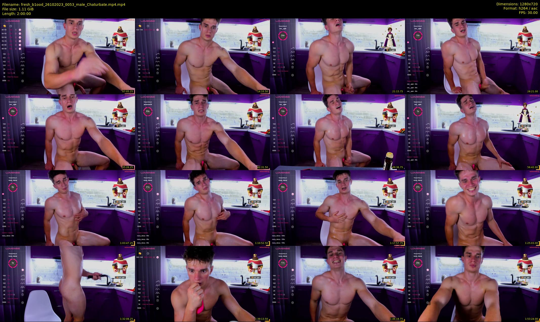 fresh_b1ood — 120 minute Chaturbate male cam show recording, 720p, Oct 26, 2023