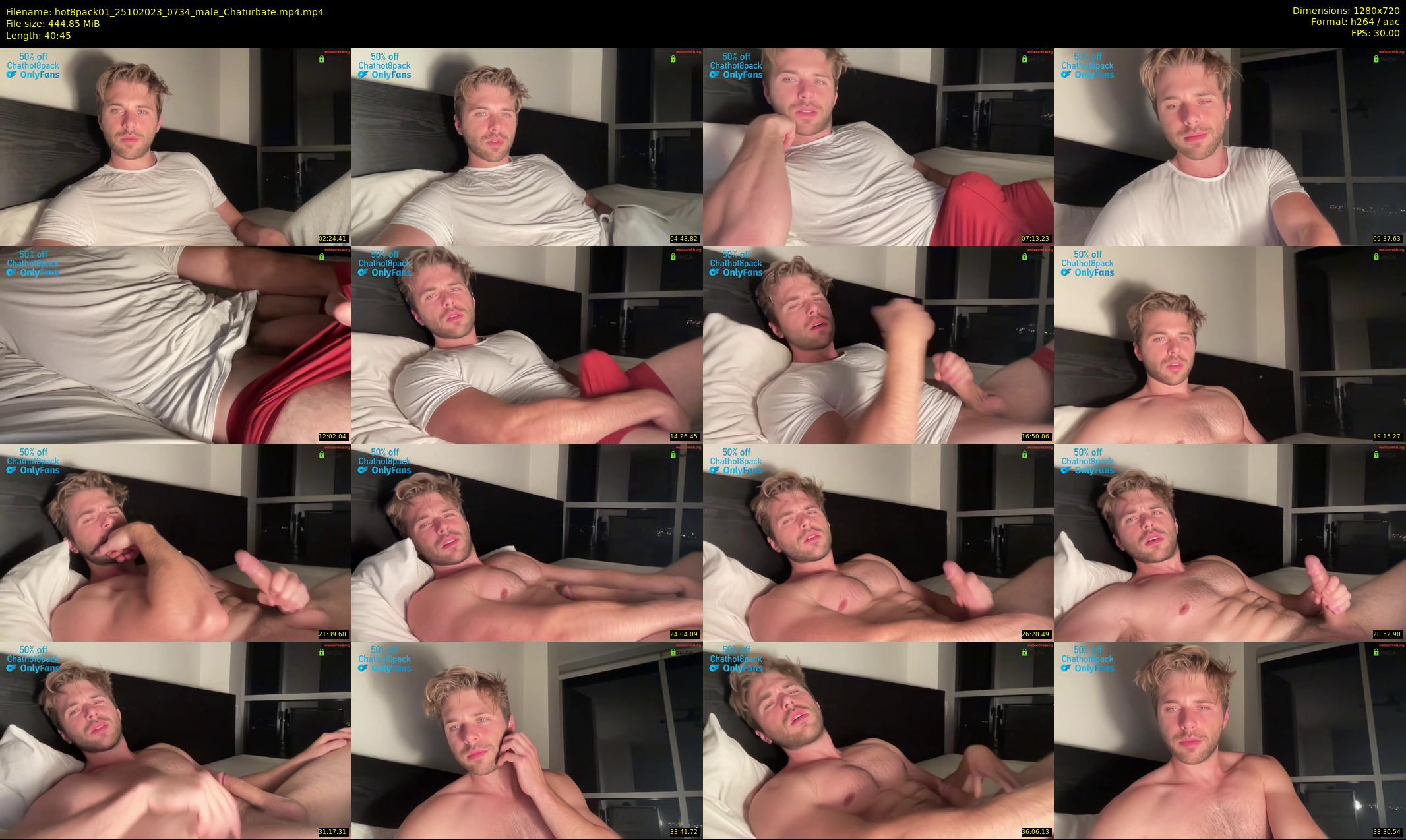 hot8pack01 — 41 minute Chaturbate male cam show recording, 720p, Oct 25, 2023