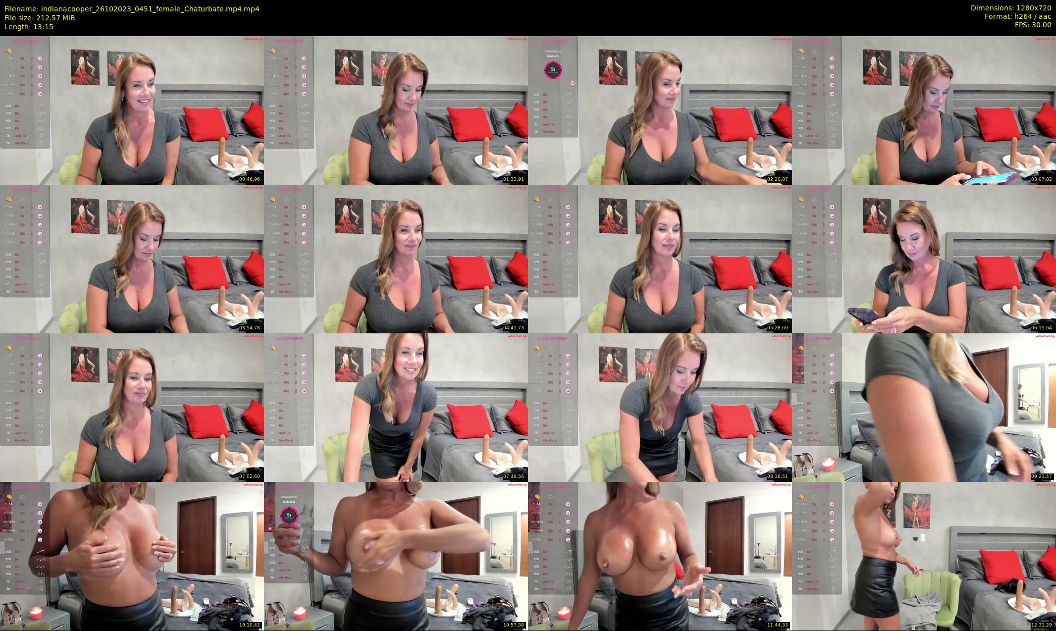 indianacooper — 14 minute Chaturbate female cam show recording, 720p, Oct 26, 2023
