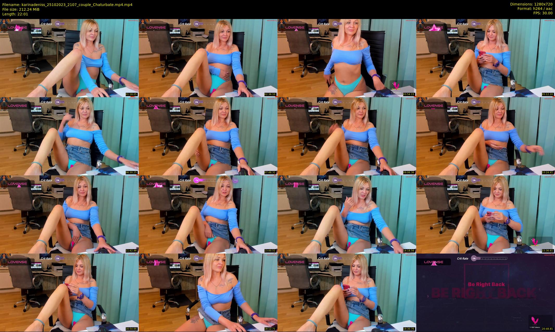 karinadeniss — 23 minute Chaturbate couple cam show recording, 720p, Oct 25, 2023