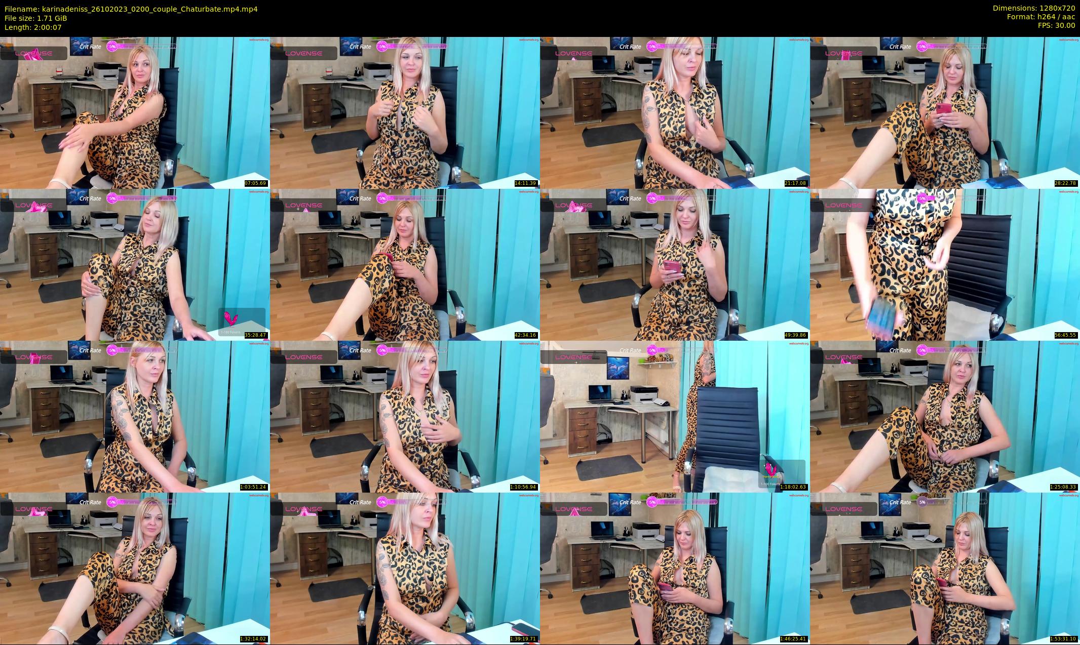karinadeniss — 121 minute Chaturbate couple cam show recording, 720p, Oct 26, 2023