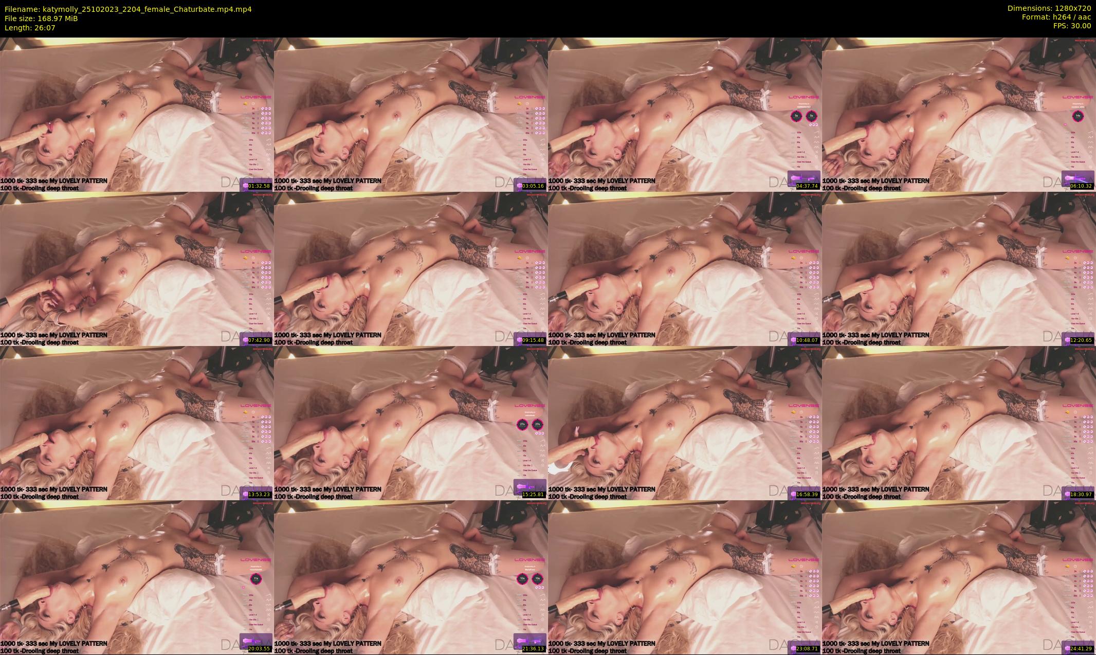katymolly — 27 minute Chaturbate female cam show recording, 720p, Oct 25, 2023