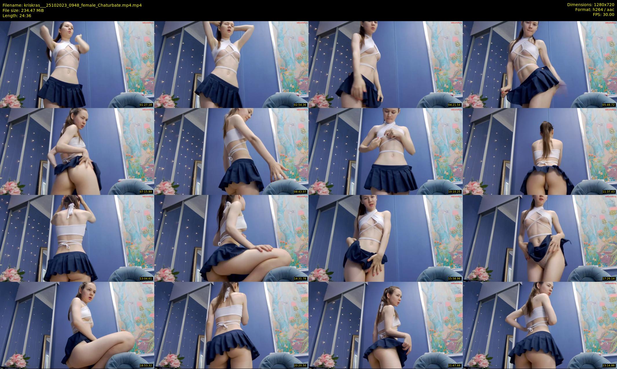 kriskras__ — 25 minute Chaturbate female cam show recording, 720p, Oct 25, 2023