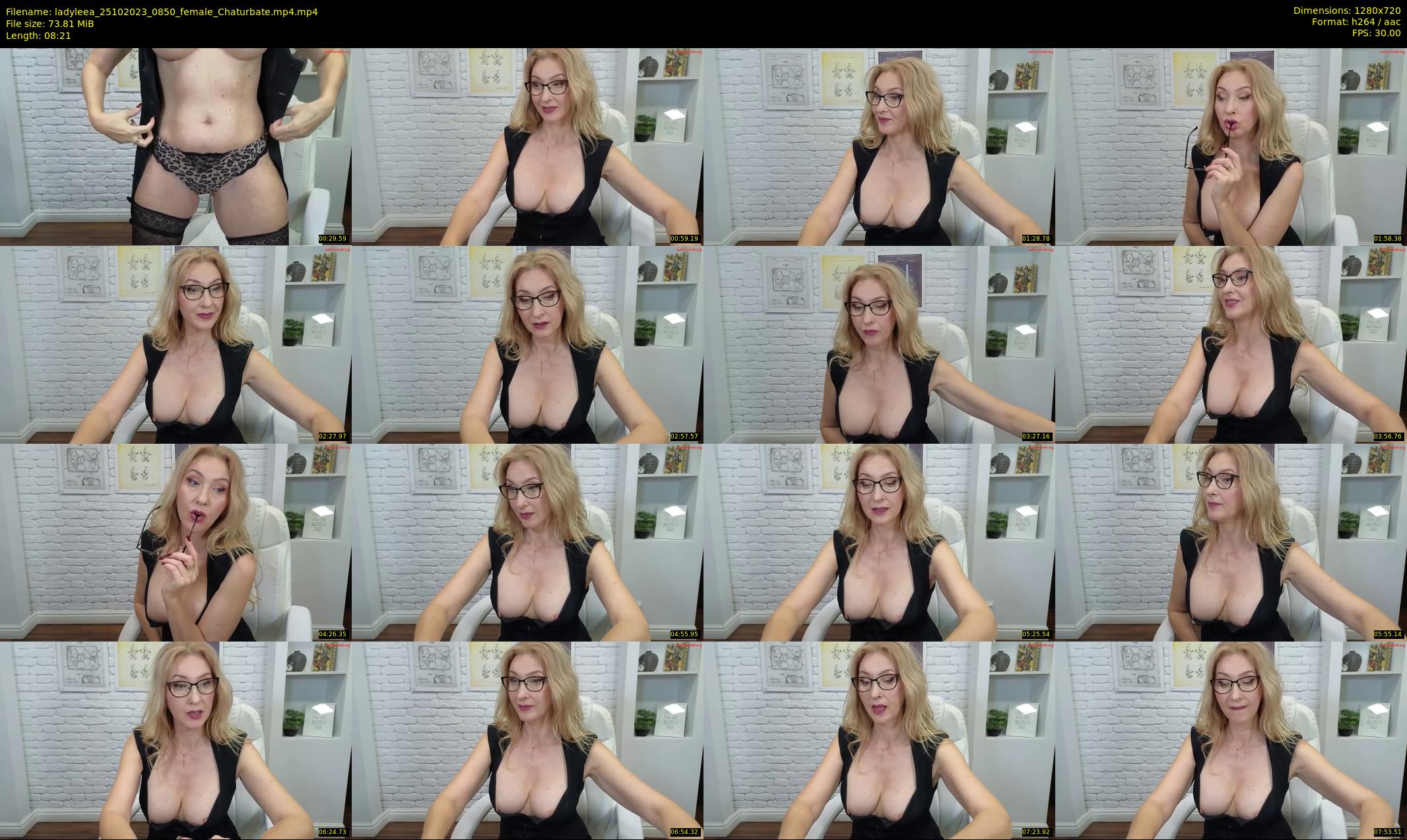 ladyleea — 9 minute Chaturbate female cam show recording, 720p, Oct 25, 2023