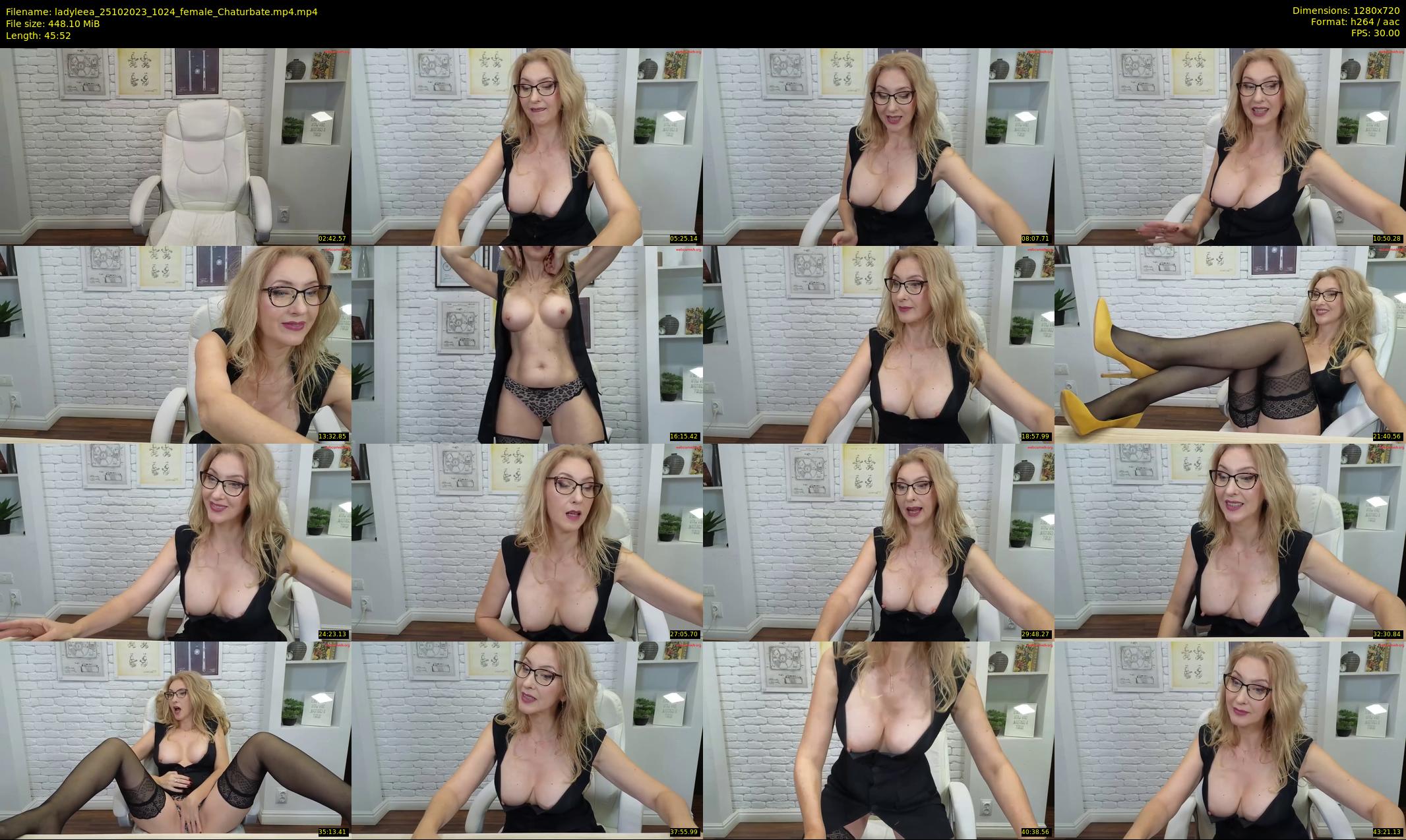 ladyleea — 46 minute Chaturbate female cam show recording, 720p, Oct 25, 2023