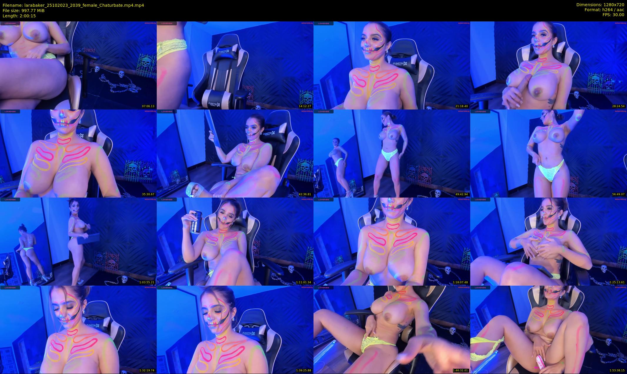 larabaker — 121 minute Chaturbate female cam show recording, 720p, Oct 25, 2023