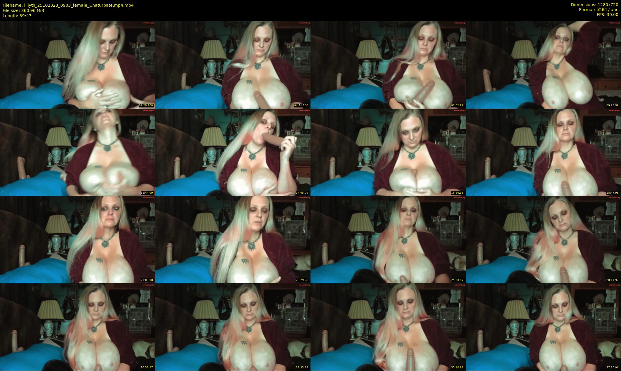 lillyth — 40 minute Chaturbate female cam show recording, 720p, Oct 25, 2023