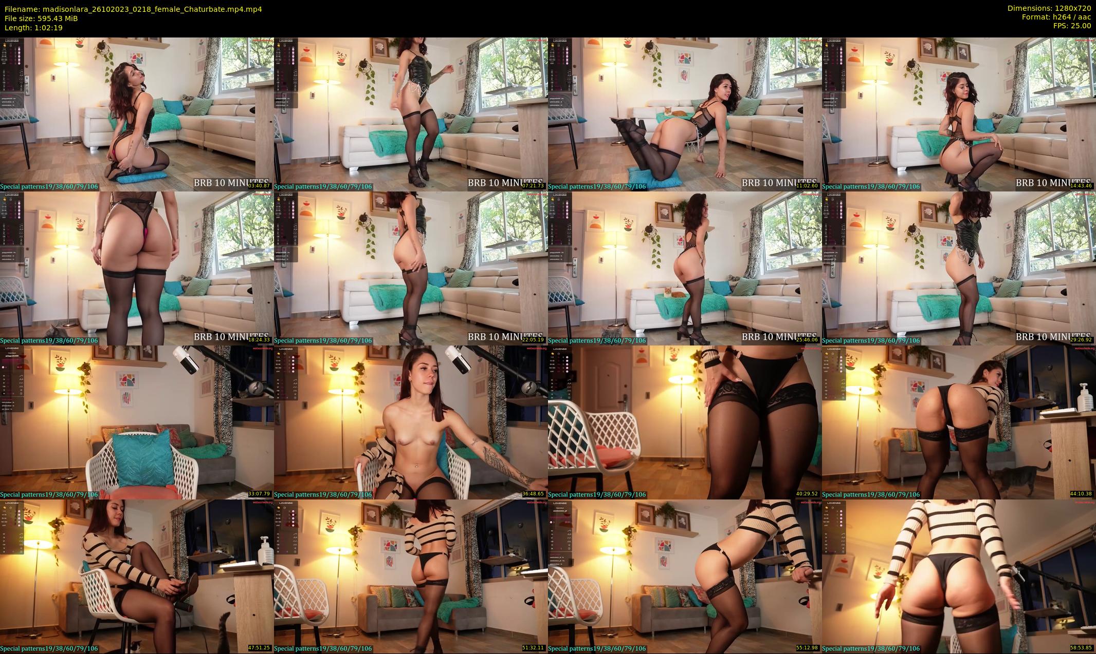 madisonlara — 63 minute Chaturbate female cam show recording, 720p, Oct 26, 2023