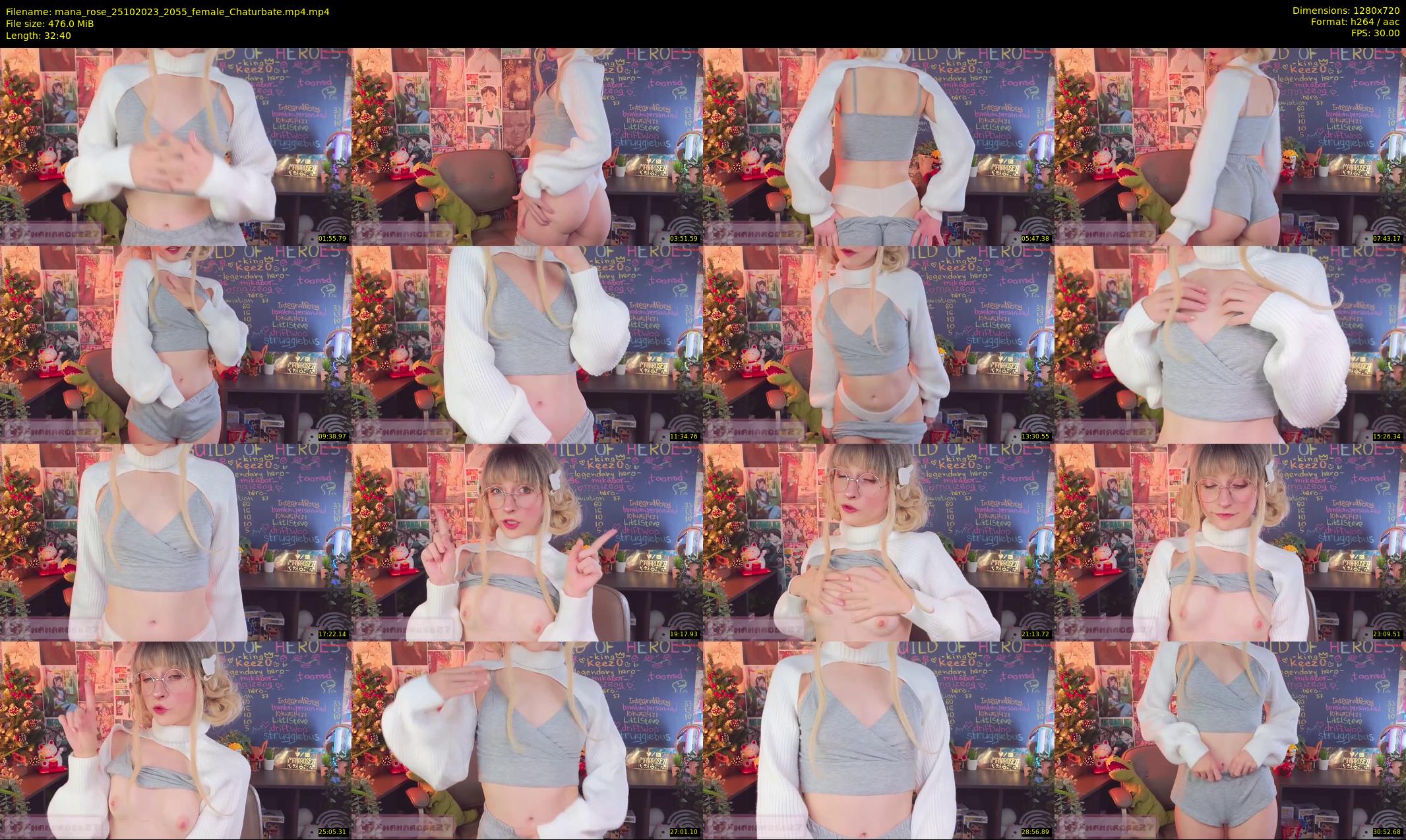 mana_rose — 33 minute Chaturbate female cam show recording, 720p, Oct 25, 2023