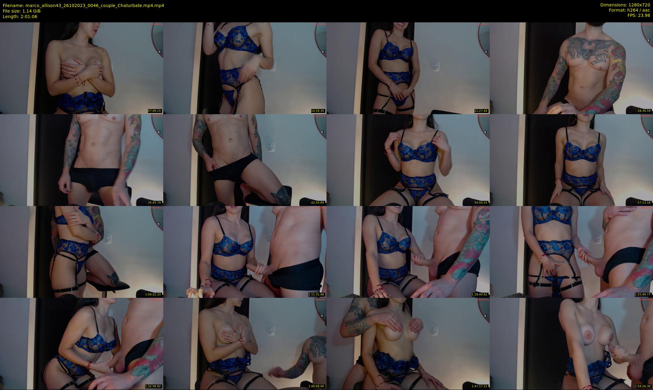 marco_allison43 — 122 minute Chaturbate couple cam show recording, 720p, Oct 26, 2023