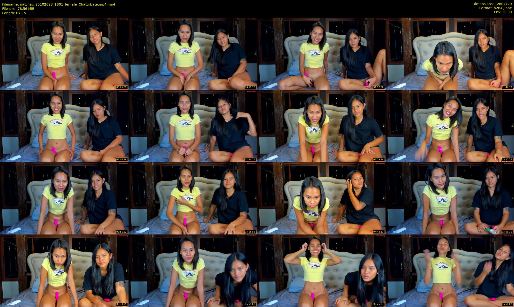natchac — 8 minute Chaturbate female cam show recording, 720p, Oct 25, 2023