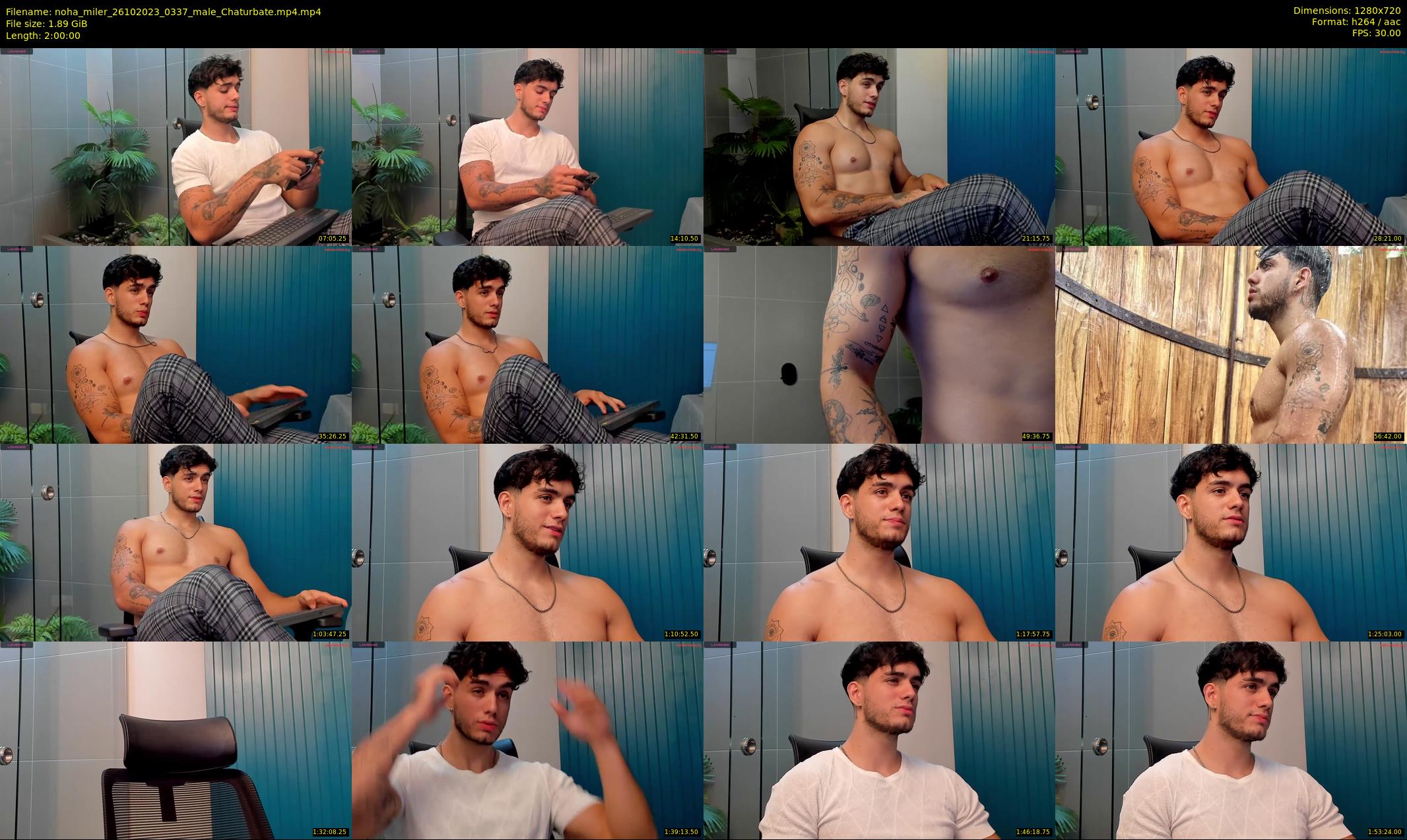 noha_miler — 120 minute Chaturbate male cam show recording, 720p, Oct 26, 2023