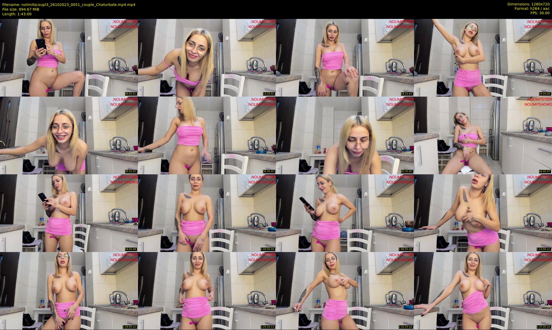 nolimitscoupl3 — 103 minute Chaturbate couple cam show recording, 720p, Oct 26, 2023