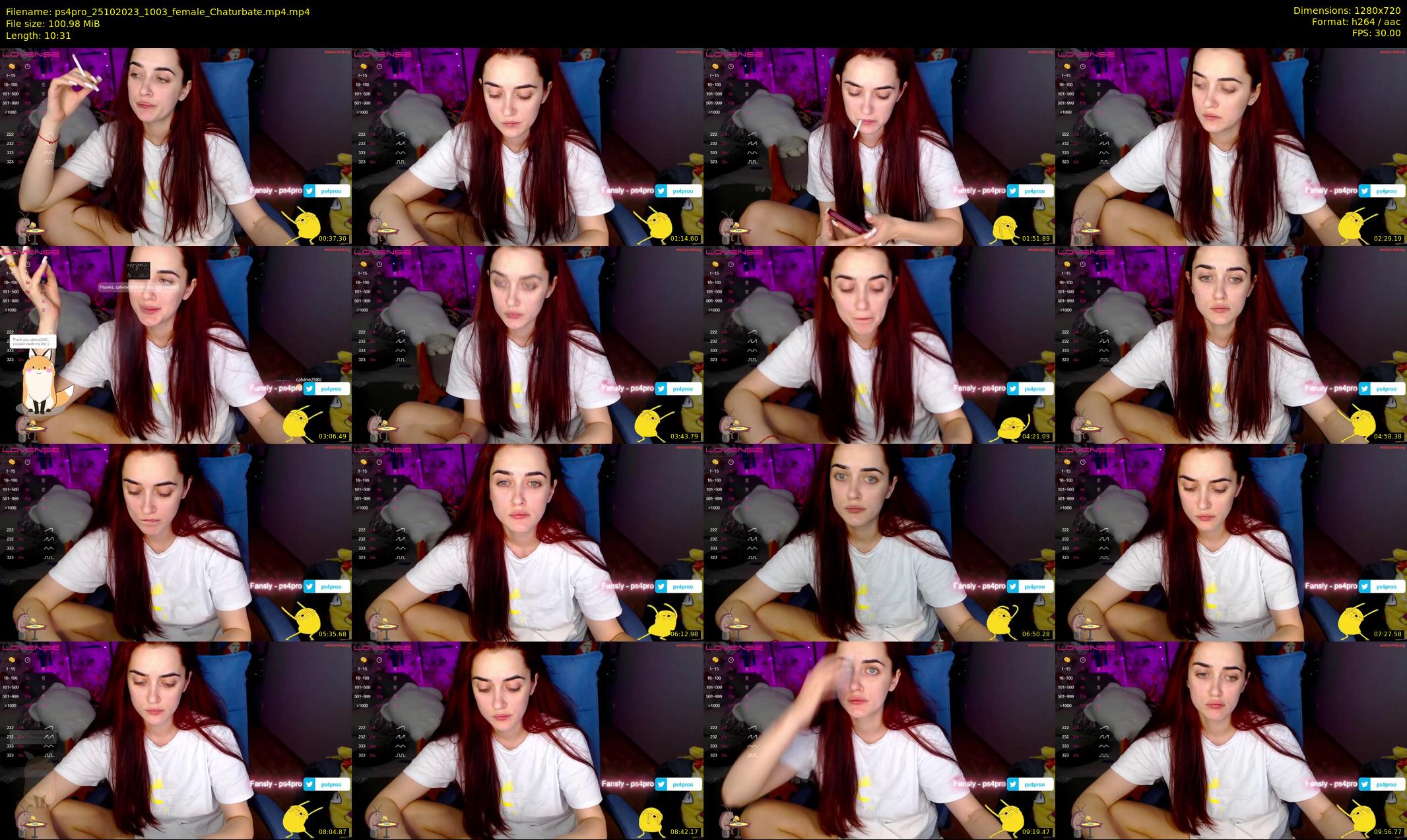 ps4pro — 11 minute Chaturbate female cam show recording, 720p, Oct 25, 2023