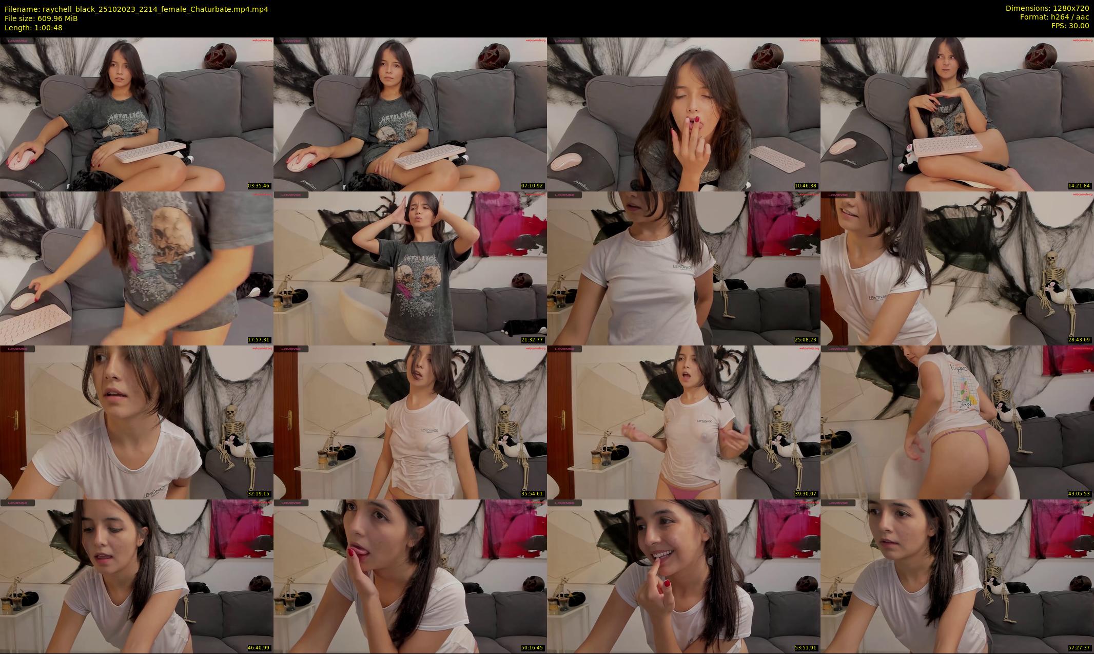 raychell_black — 61 minute Chaturbate female cam show recording, 720p, Oct 25, 2023