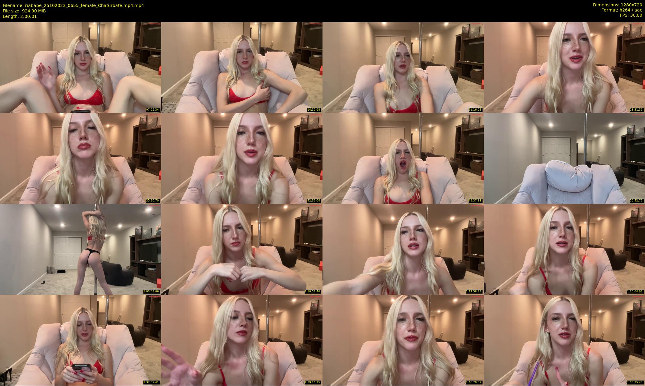 riababe — 121 minute Chaturbate female cam show recording, 720p, Oct 25, 2023