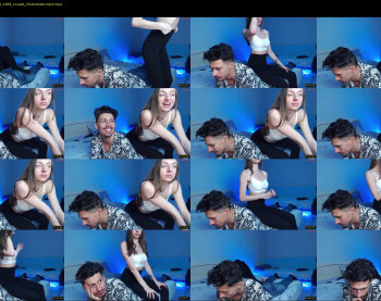 shineblue2728 — 5 minute Chaturbate couple cam show recording, 720p, Oct 25, 2023