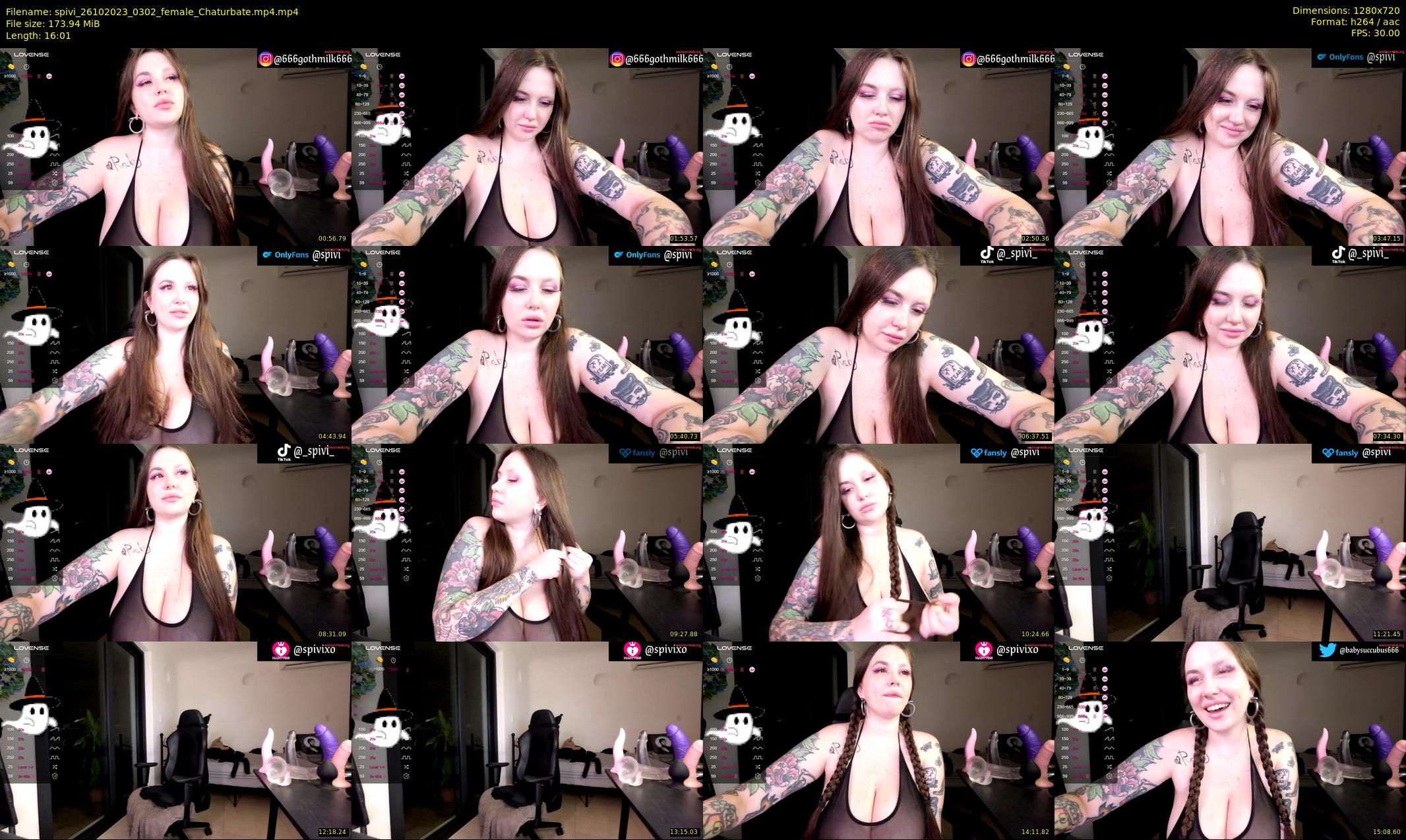 spivi — 17 minute Chaturbate female cam show recording, 720p, Oct 26, 2023