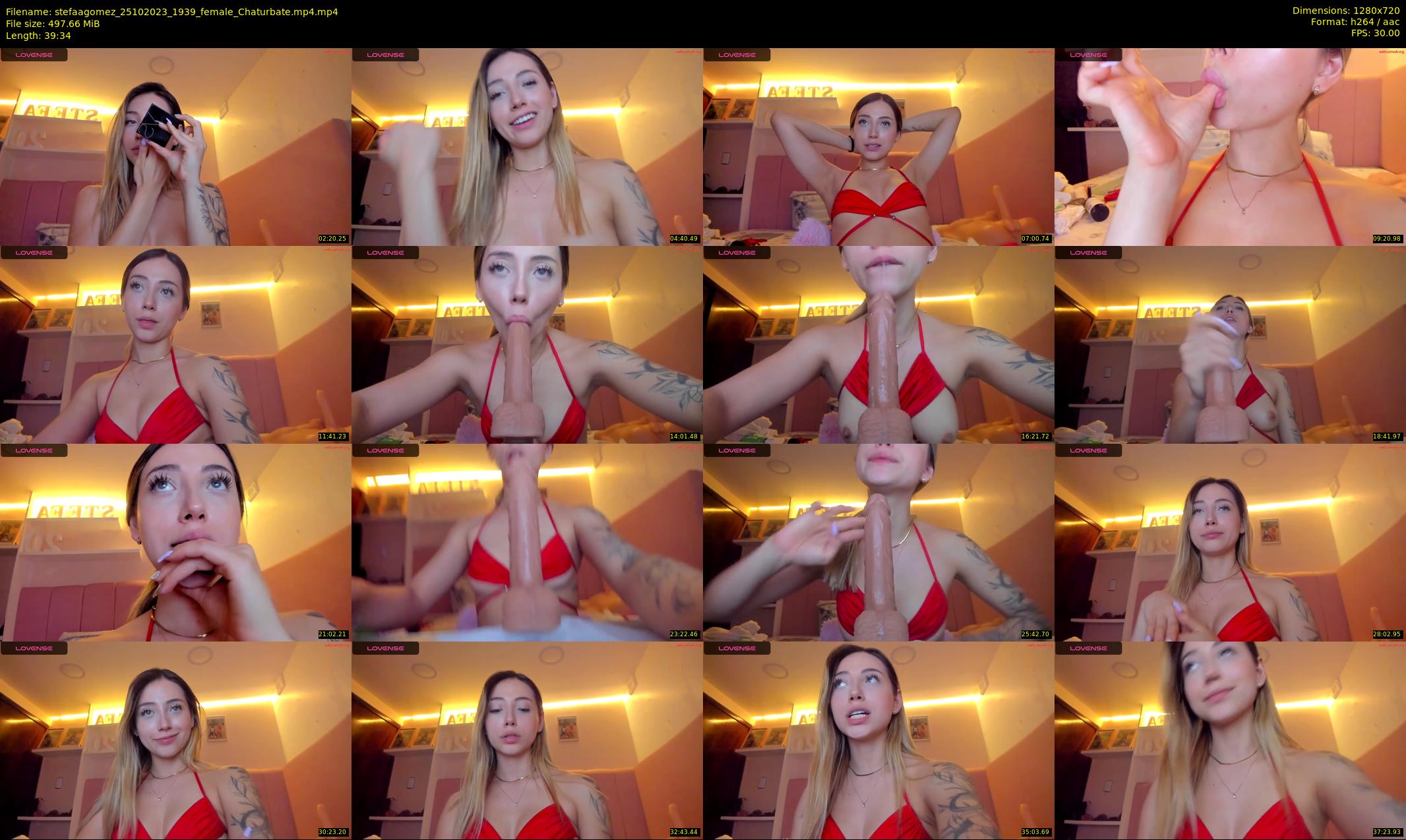 stefaagomez — 40 minute Chaturbate female cam show recording, 720p, Oct 25, 2023