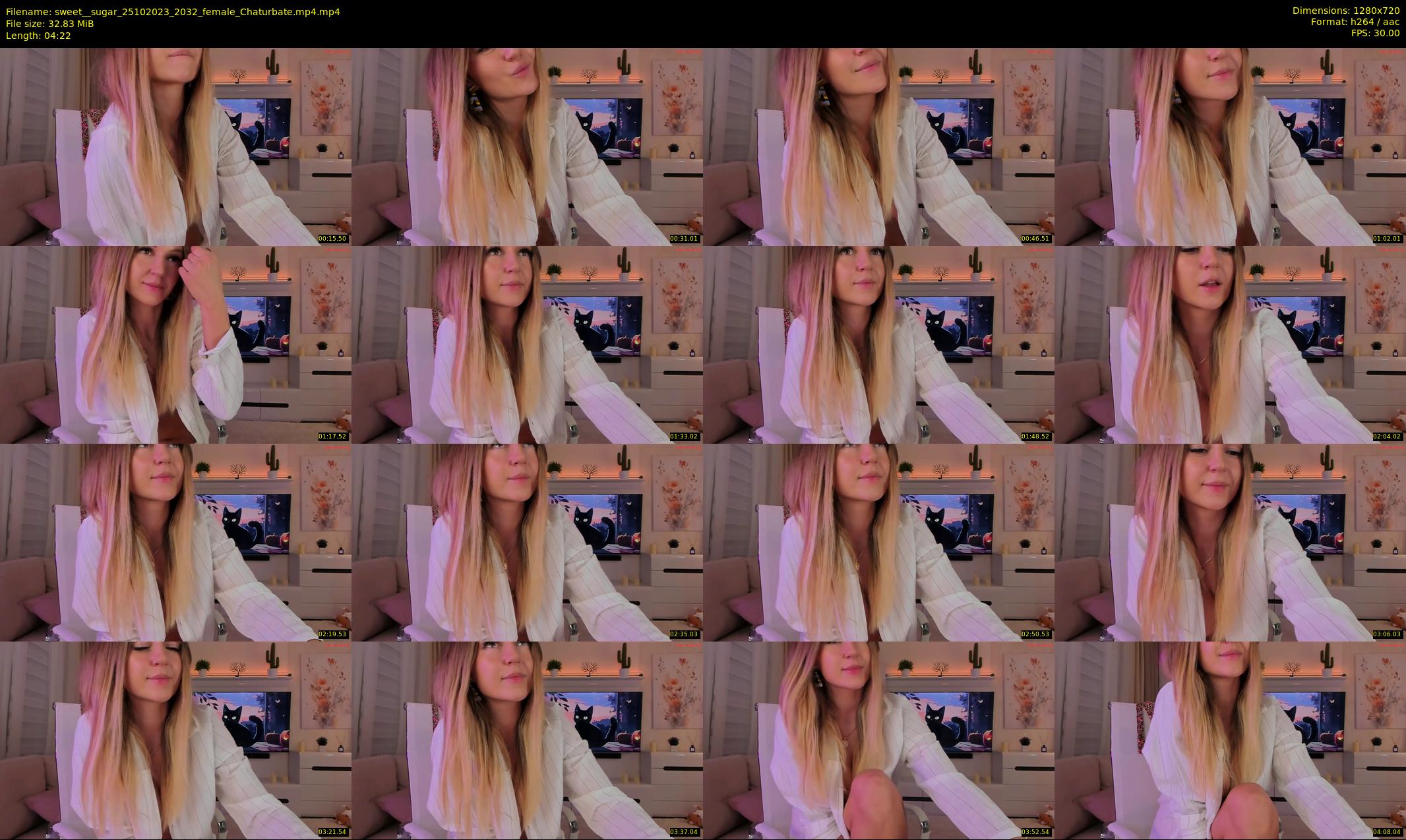 sweet__sugar — 5 minute Chaturbate female cam show recording, 720p, Oct 25, 2023