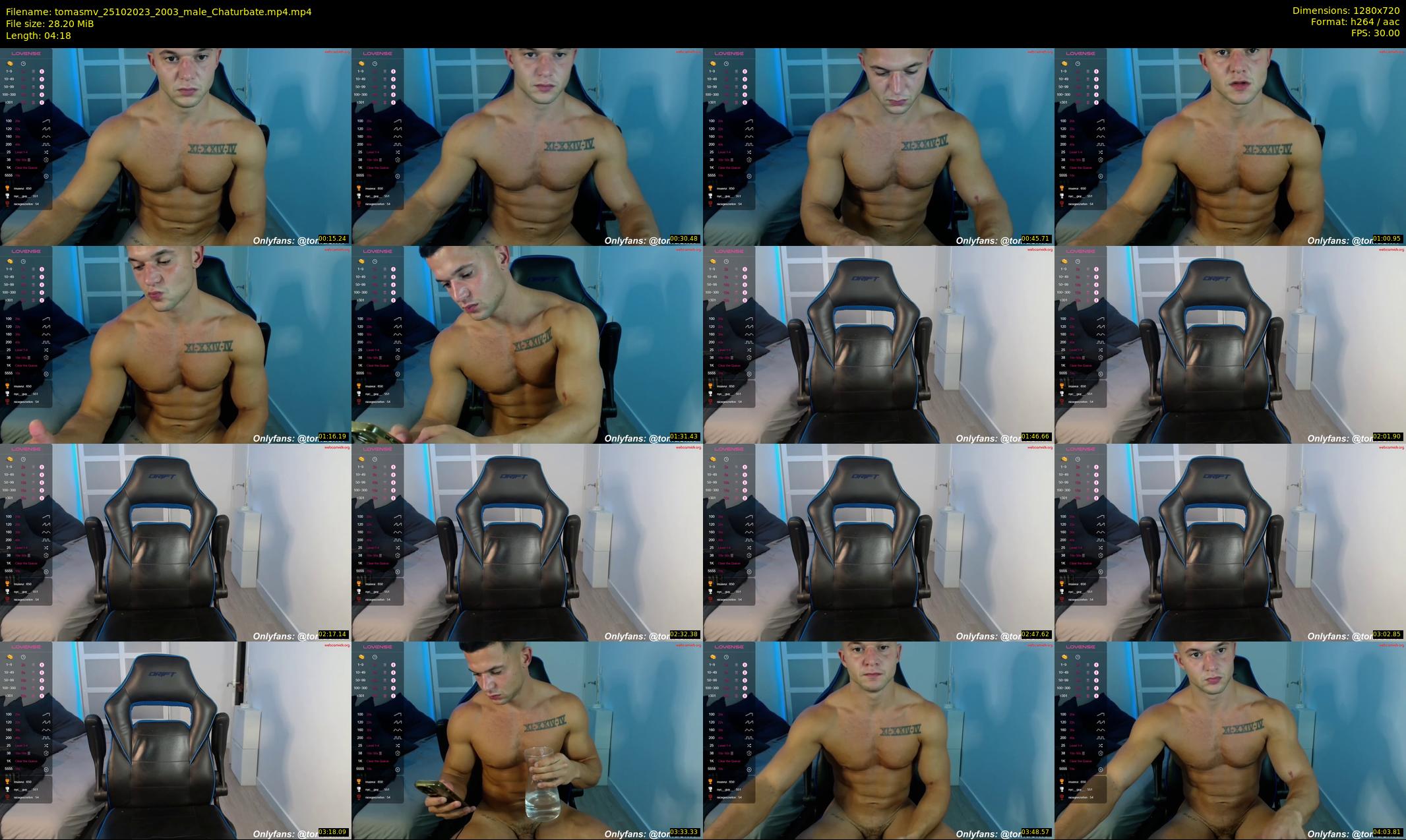 tomasmv — 5 minute Chaturbate male cam show recording, 720p, Oct 25, 2023
