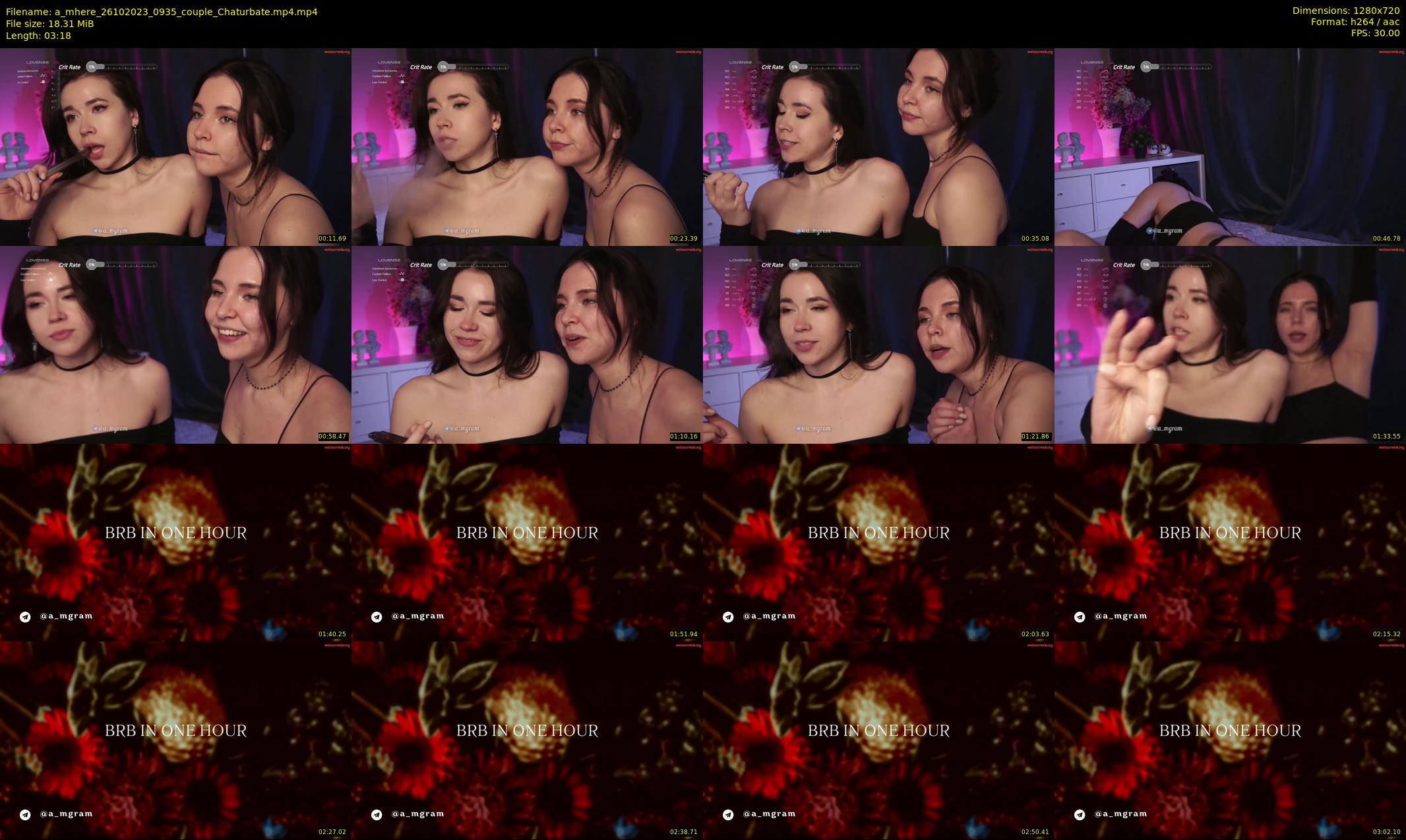 a_mhere — 4 minute Chaturbate couple cam show recording, 720p, Oct 26, 2023