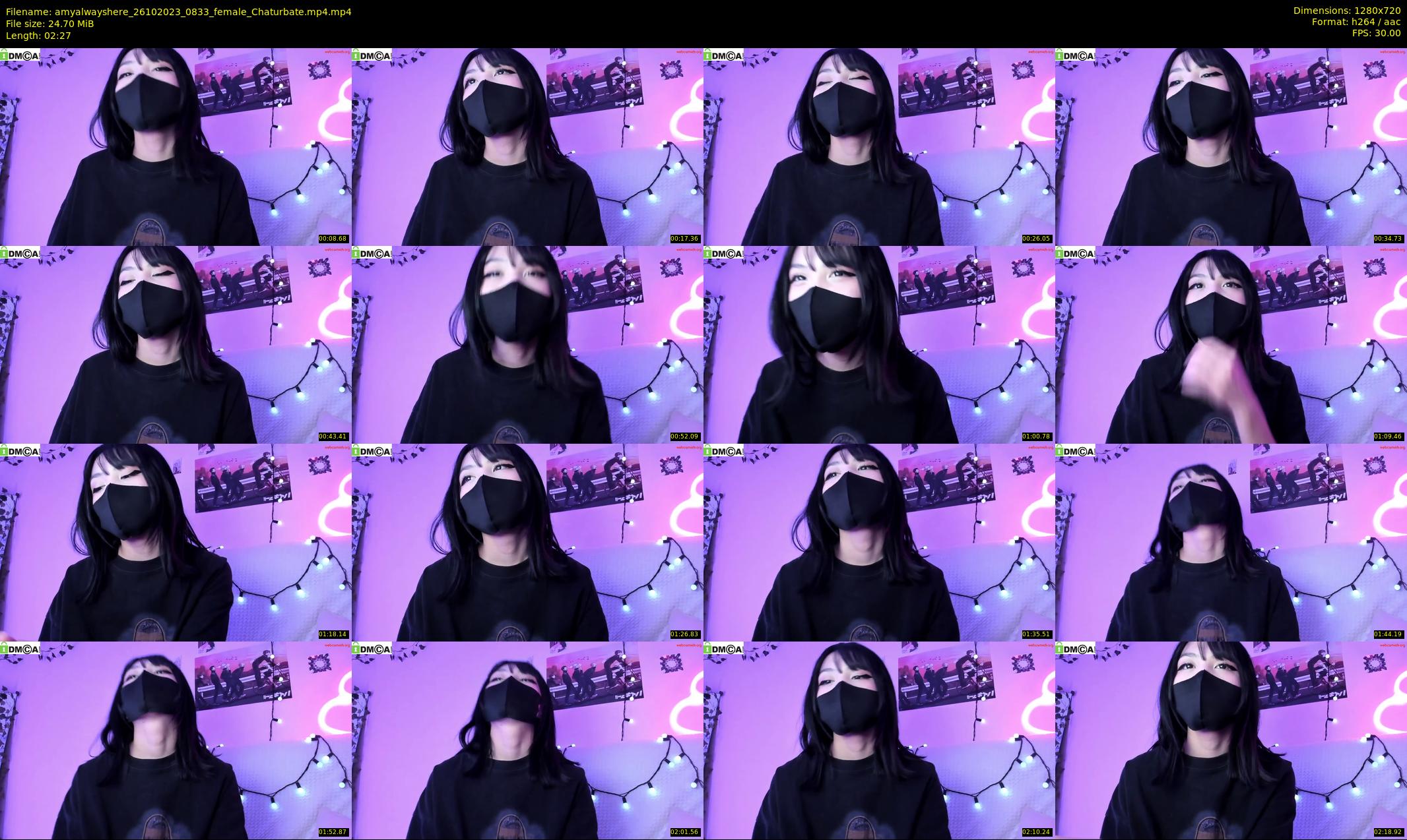 amyalwayshere — 3 minute Chaturbate female cam show recording, 720p, Oct 26, 2023