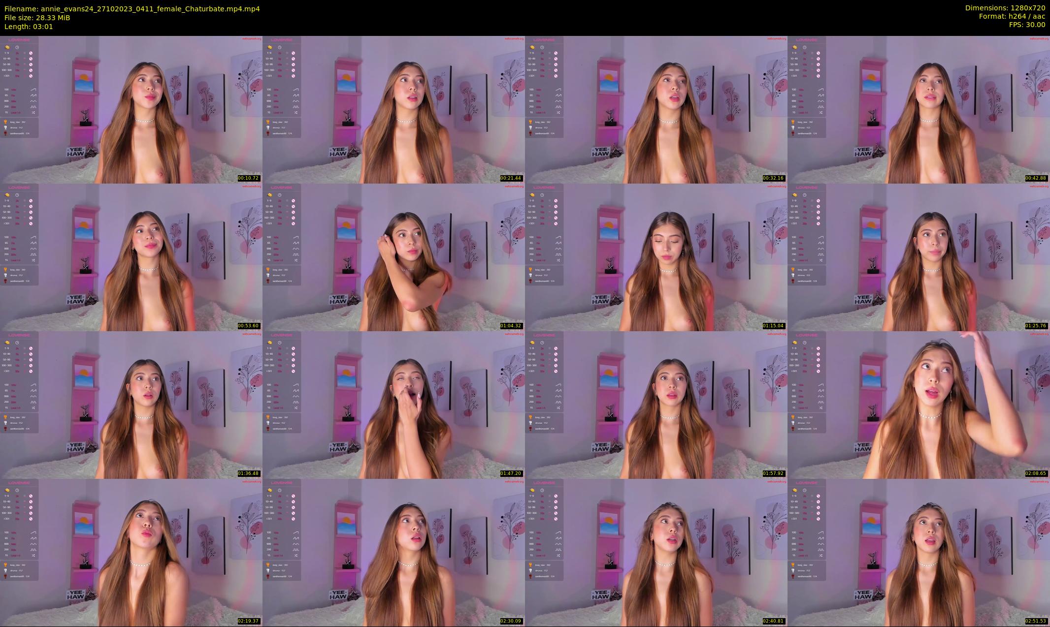 annie_evans24 — 4 minute Chaturbate female cam show recording, 720p, Oct 27, 2023