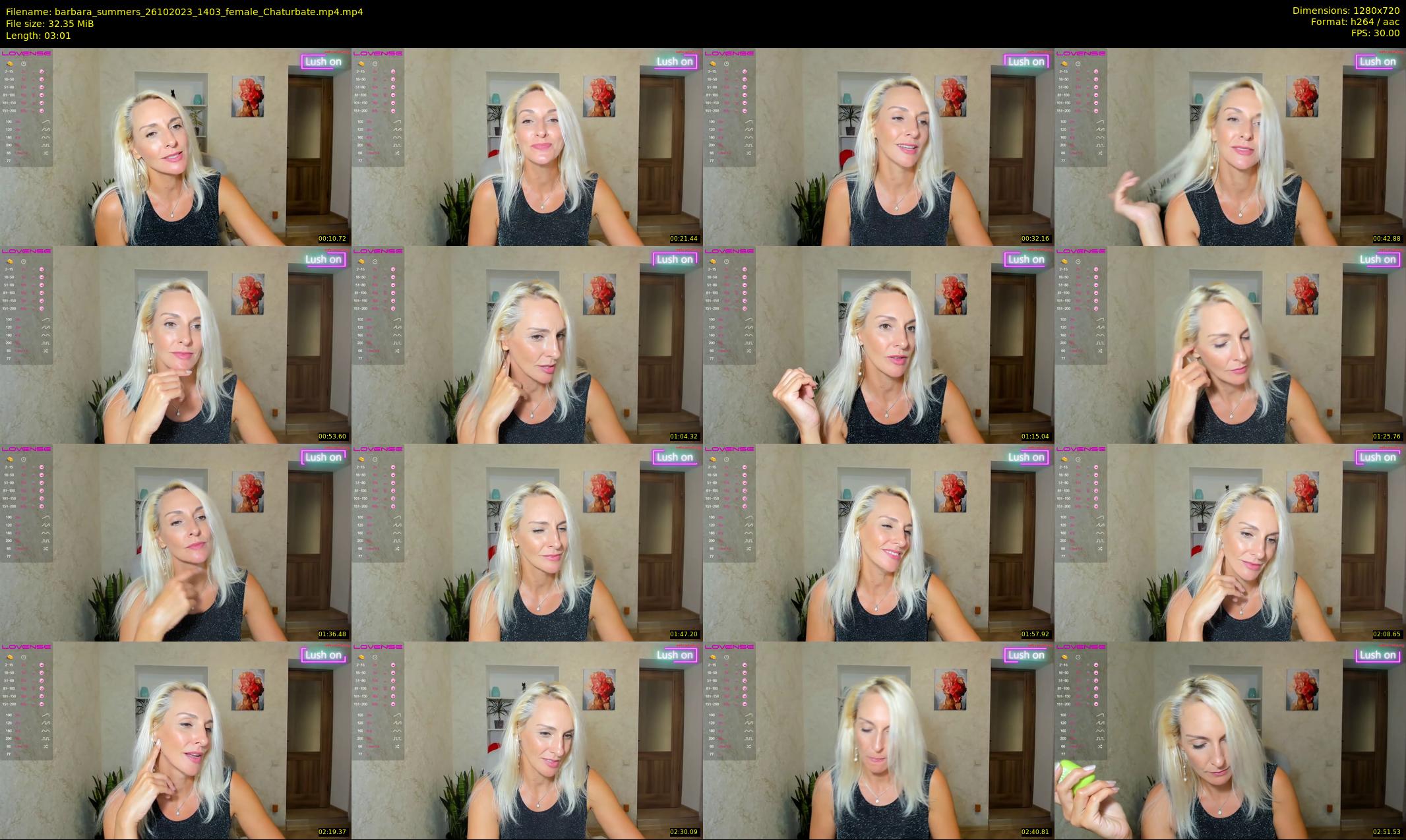 barbara_summers — 4 minute Chaturbate female cam show recording, 720p, Oct 26, 2023