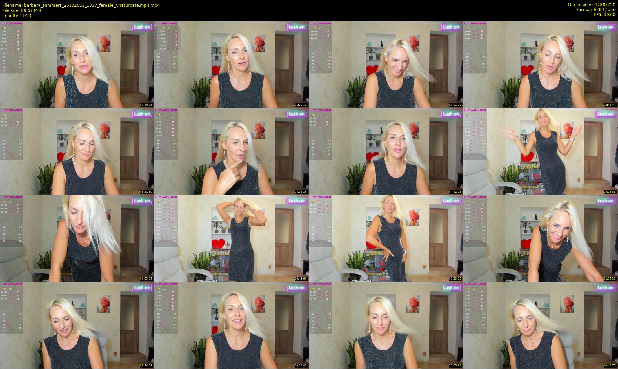 barbara_summers — 12 minute Chaturbate female cam show recording, 720p, Oct 26, 2023