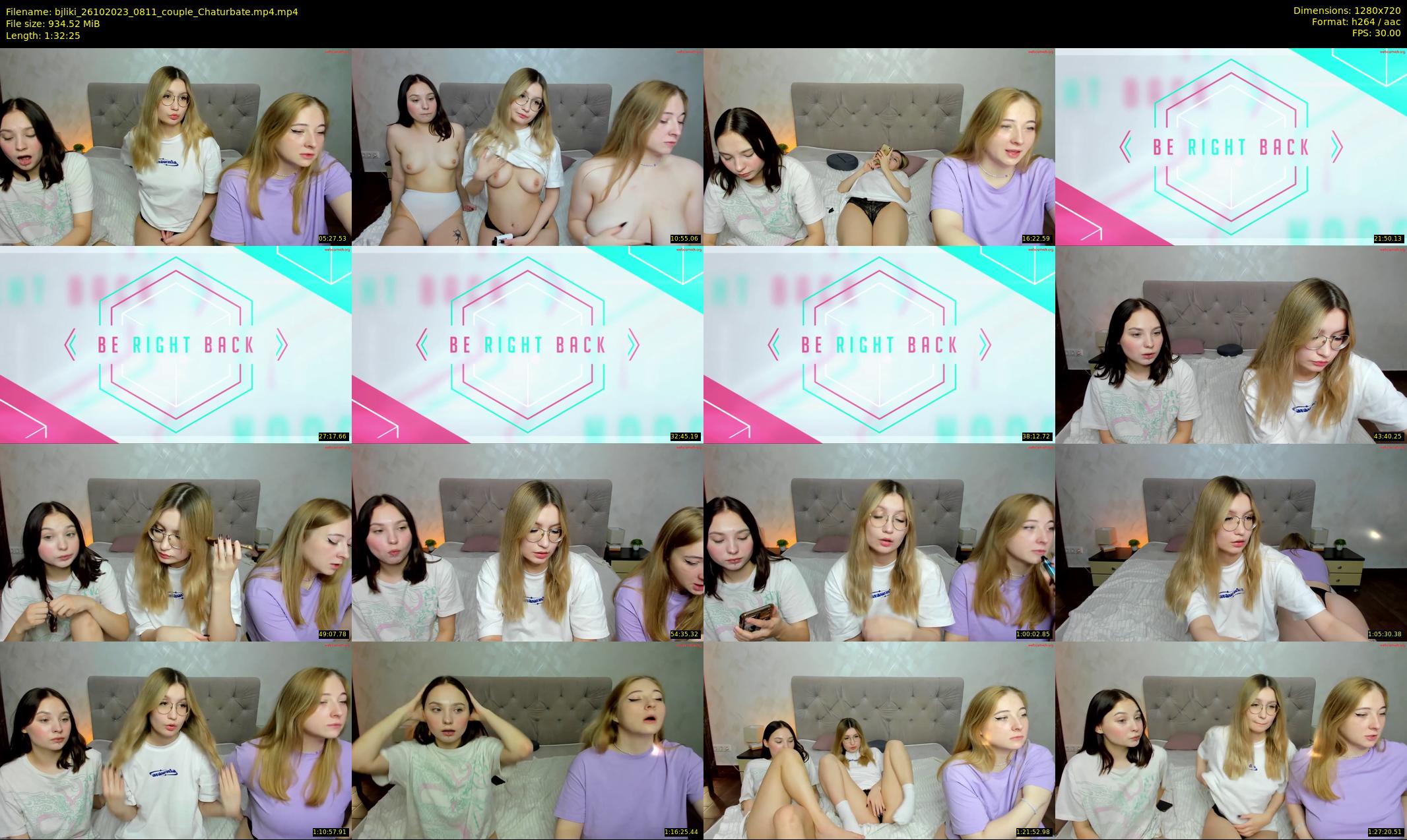 bjliki — 93 minute Chaturbate couple cam show recording, 720p, Oct 26, 2023