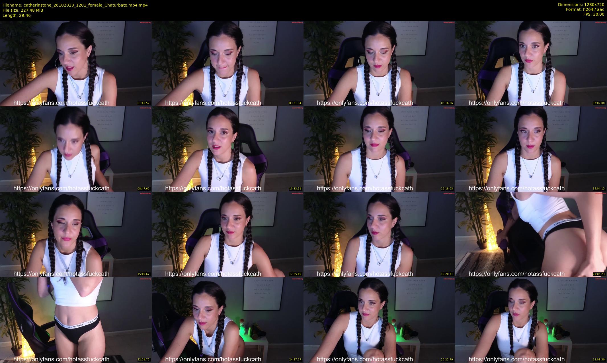 catherinstone — 30 minute Chaturbate female cam show recording, 720p, Oct 26, 2023