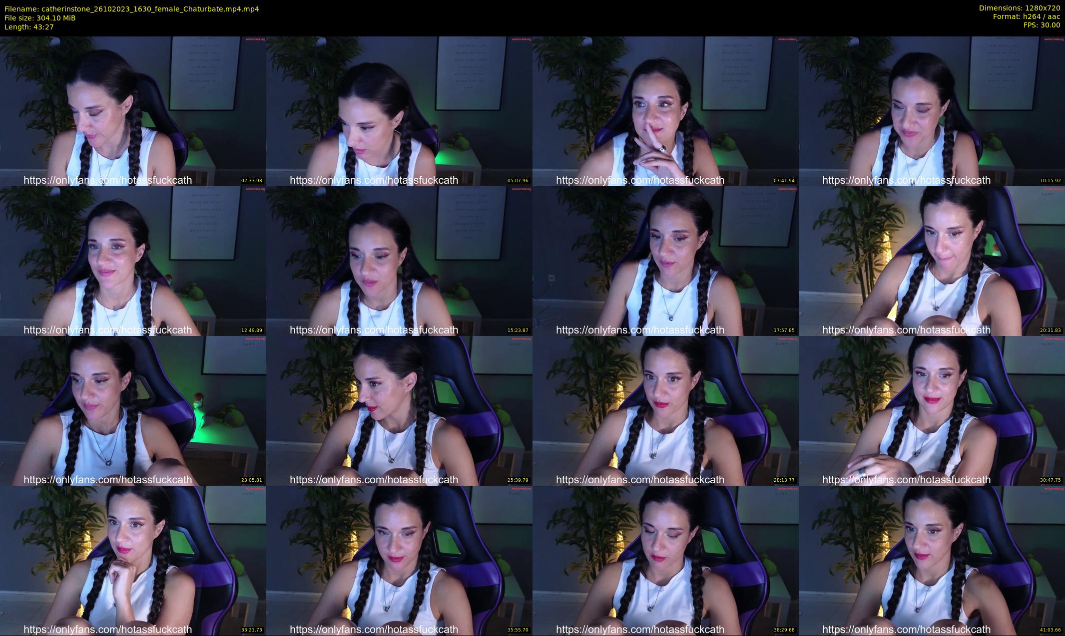 catherinstone — 44 minute Chaturbate female cam show recording, 720p, Oct 26, 2023