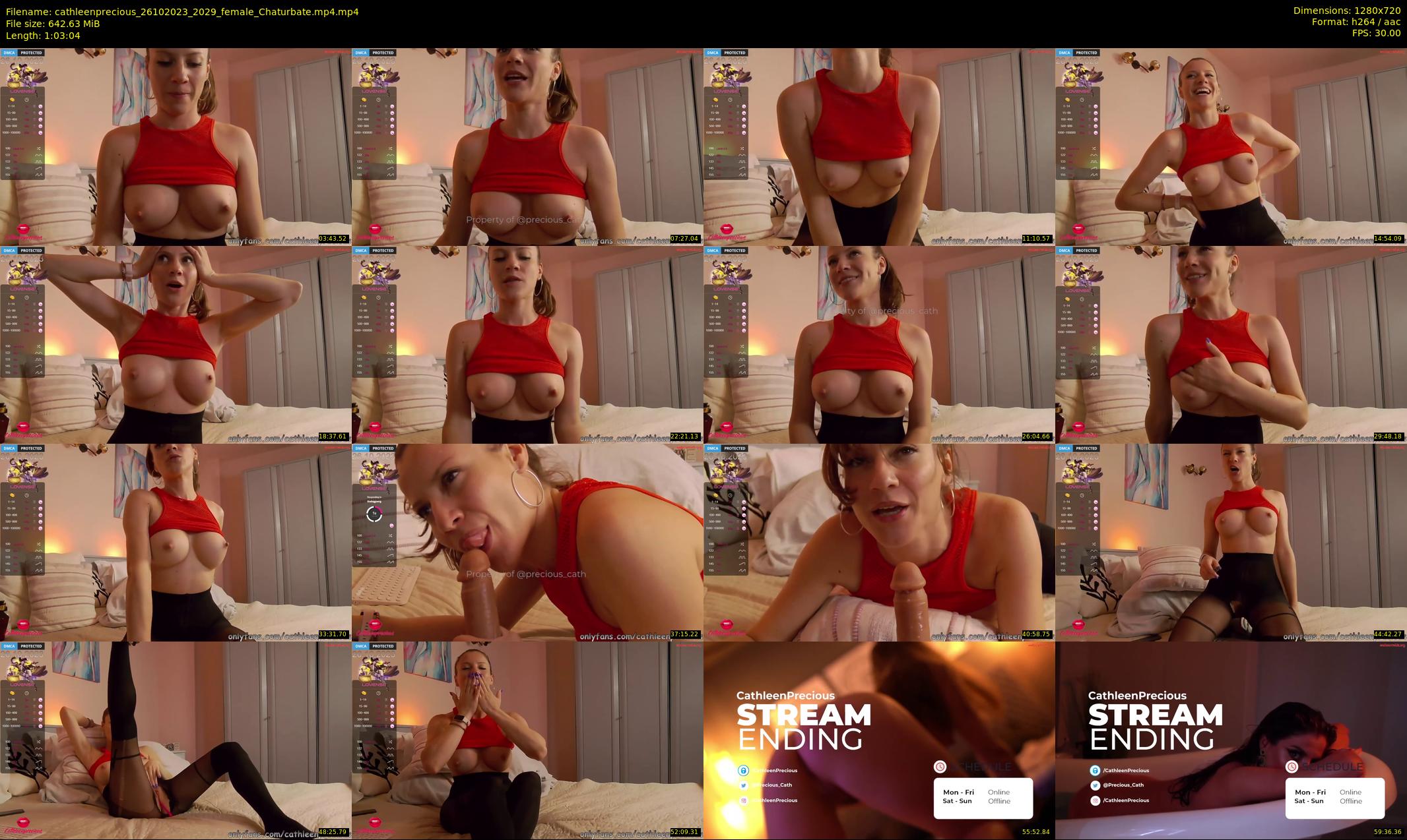 cathleenprecious — 64 minute Chaturbate female cam show recording, 720p, Oct 26, 2023
