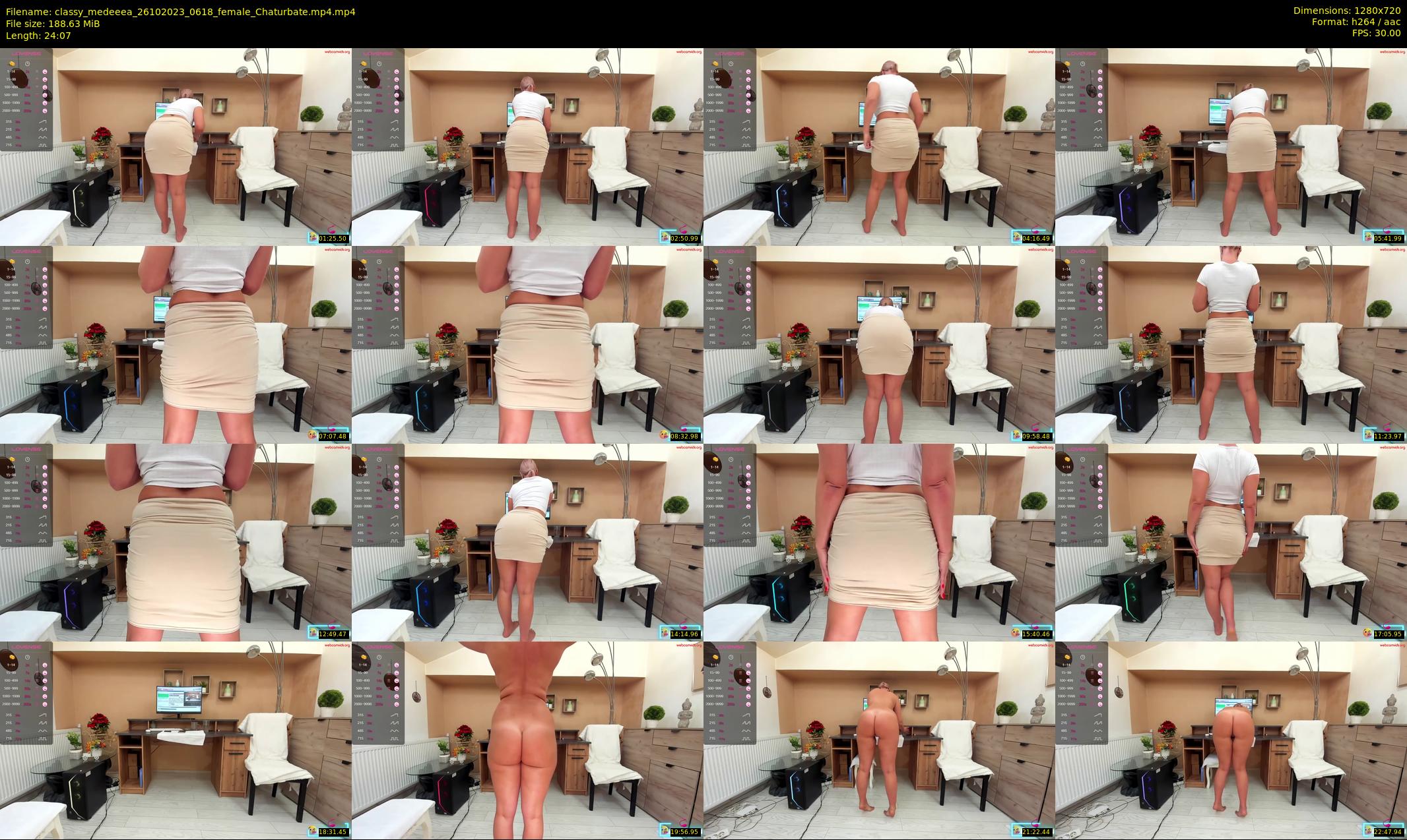 classy_medeeea — 25 minute Chaturbate female cam show recording, 720p, Oct 26, 2023
